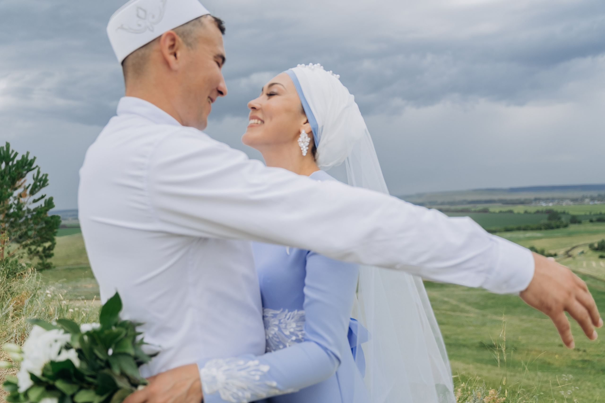 Алия и Ринат. Свадебный семейный фотограф Ксения Божко Уфа Раевка никах в Нарыстау