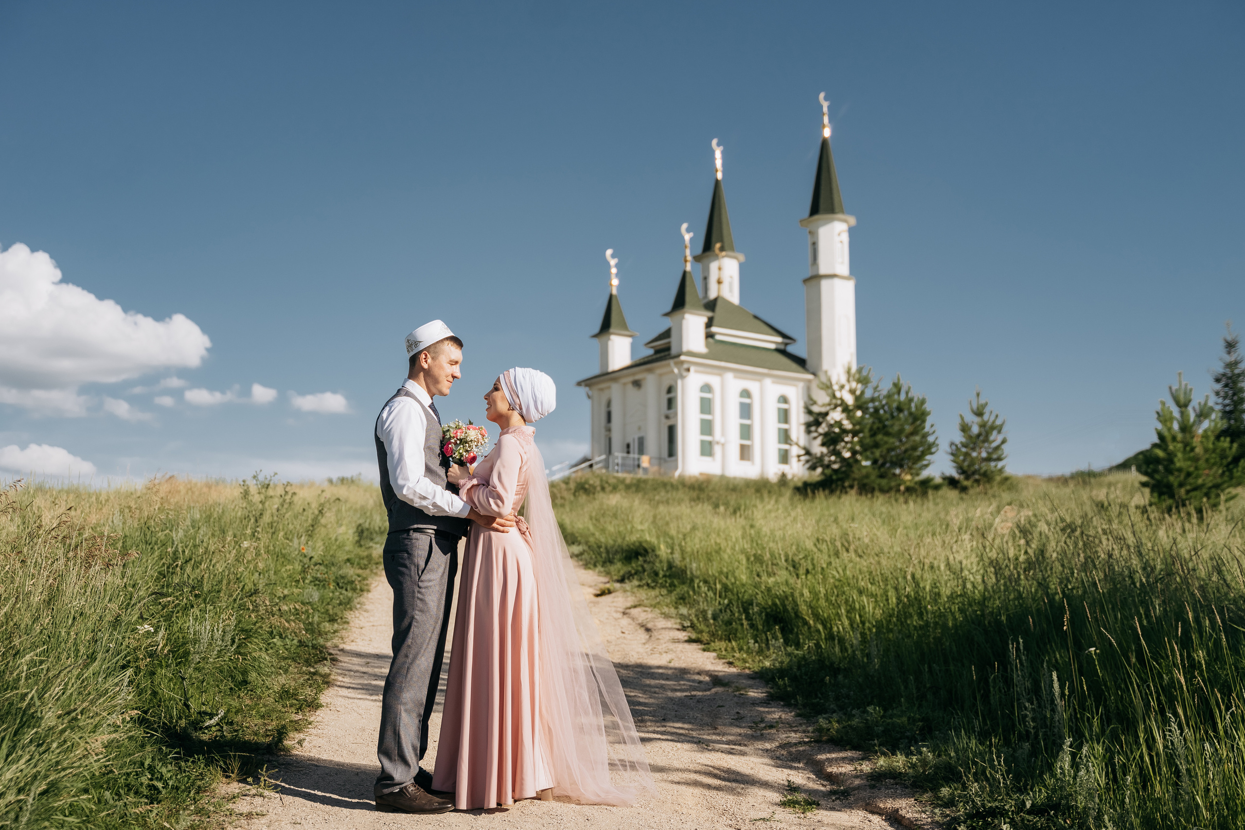 Марсель и Гузель. Свадебный семейный фотограф Ксения Божко Уфа Раевка никах в Нарыстау