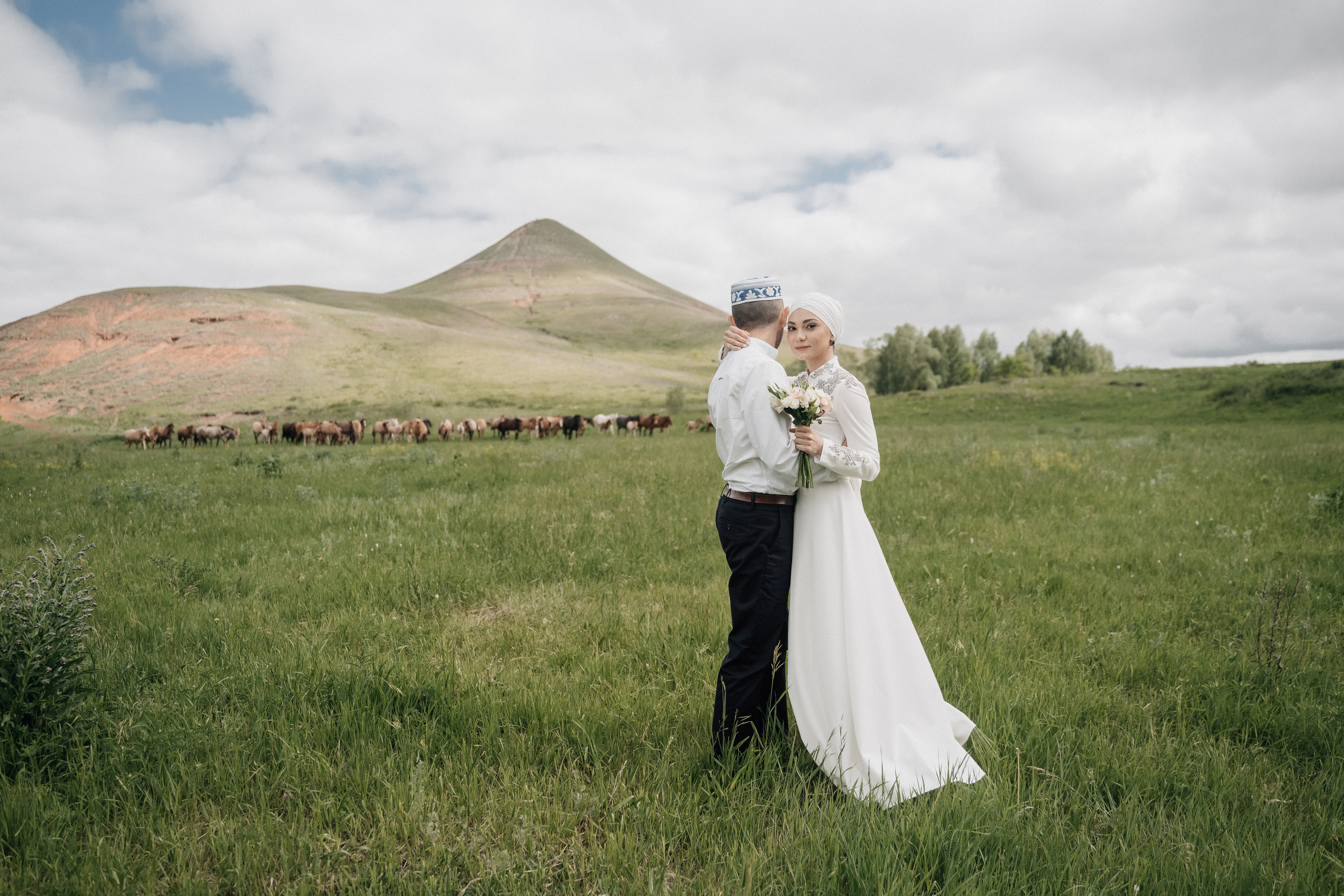 Азат и Юлия. Свадебный семейный фотограф Ксения Божко Уфа Раевка никах в Нарыстау