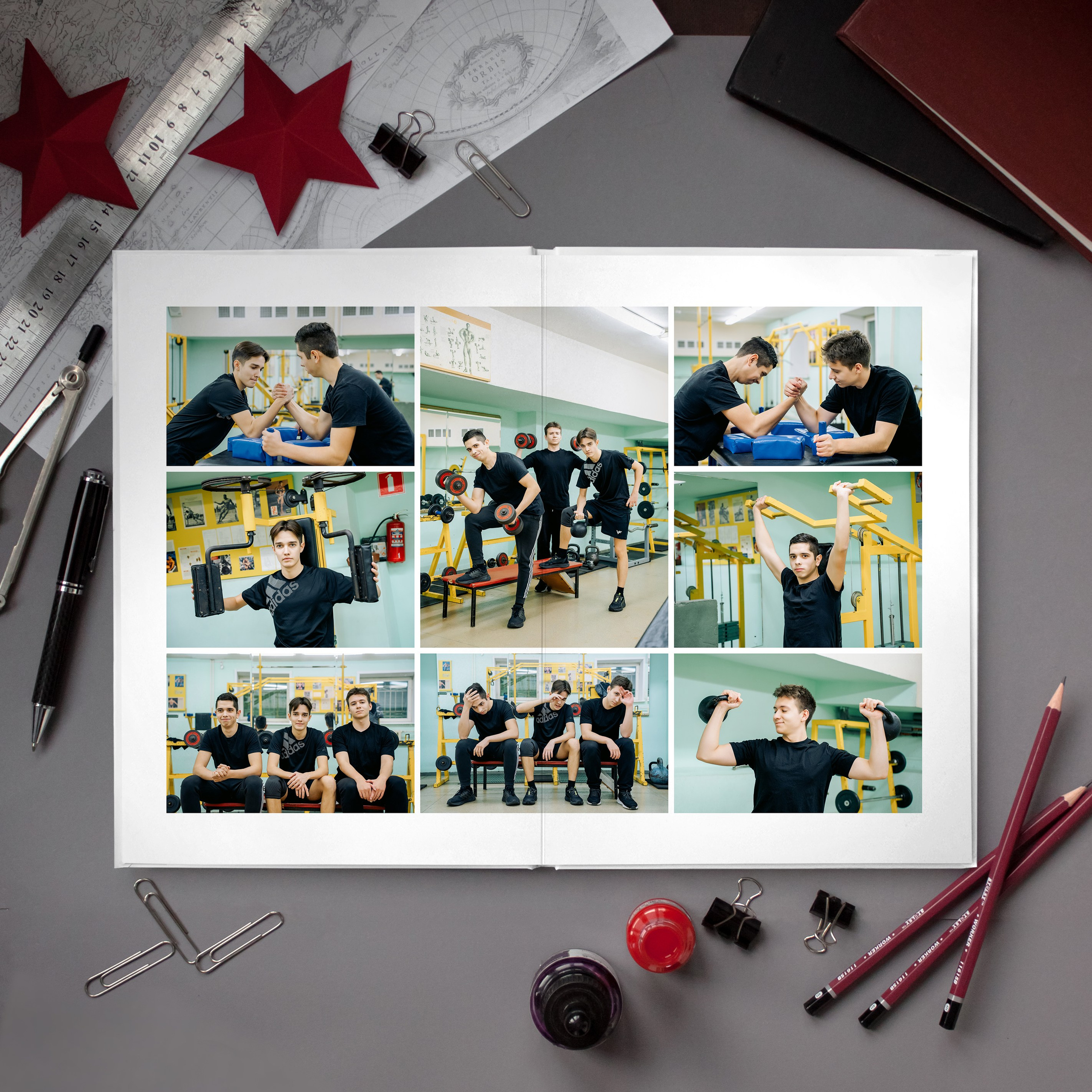 Кадетский альбом 14 разворотов. Фотограф Казакова Анастасия