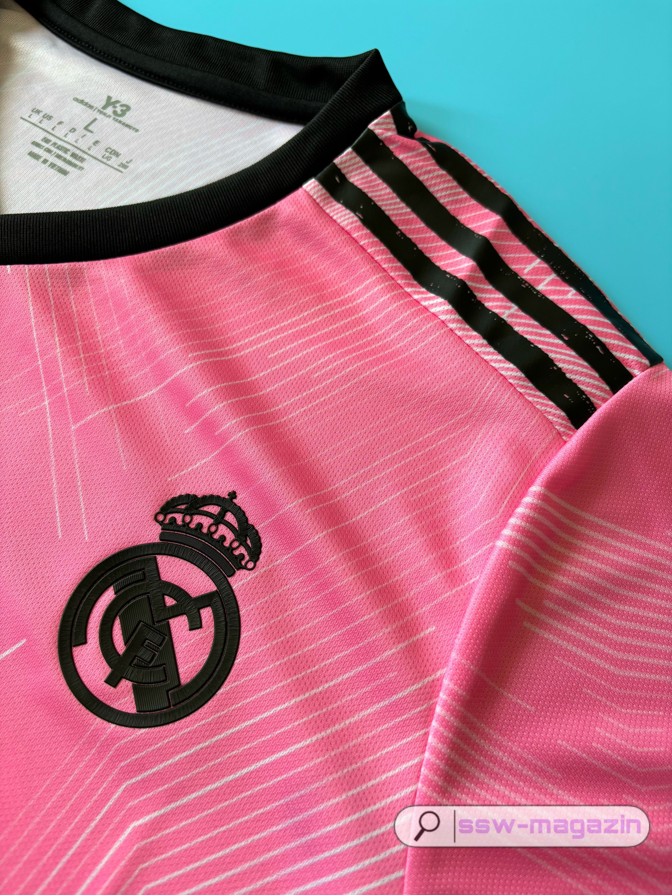 Футболка Real Madrid Y-3 2021-2022 розовая купить. Футбольный магазин — ssw_magazin