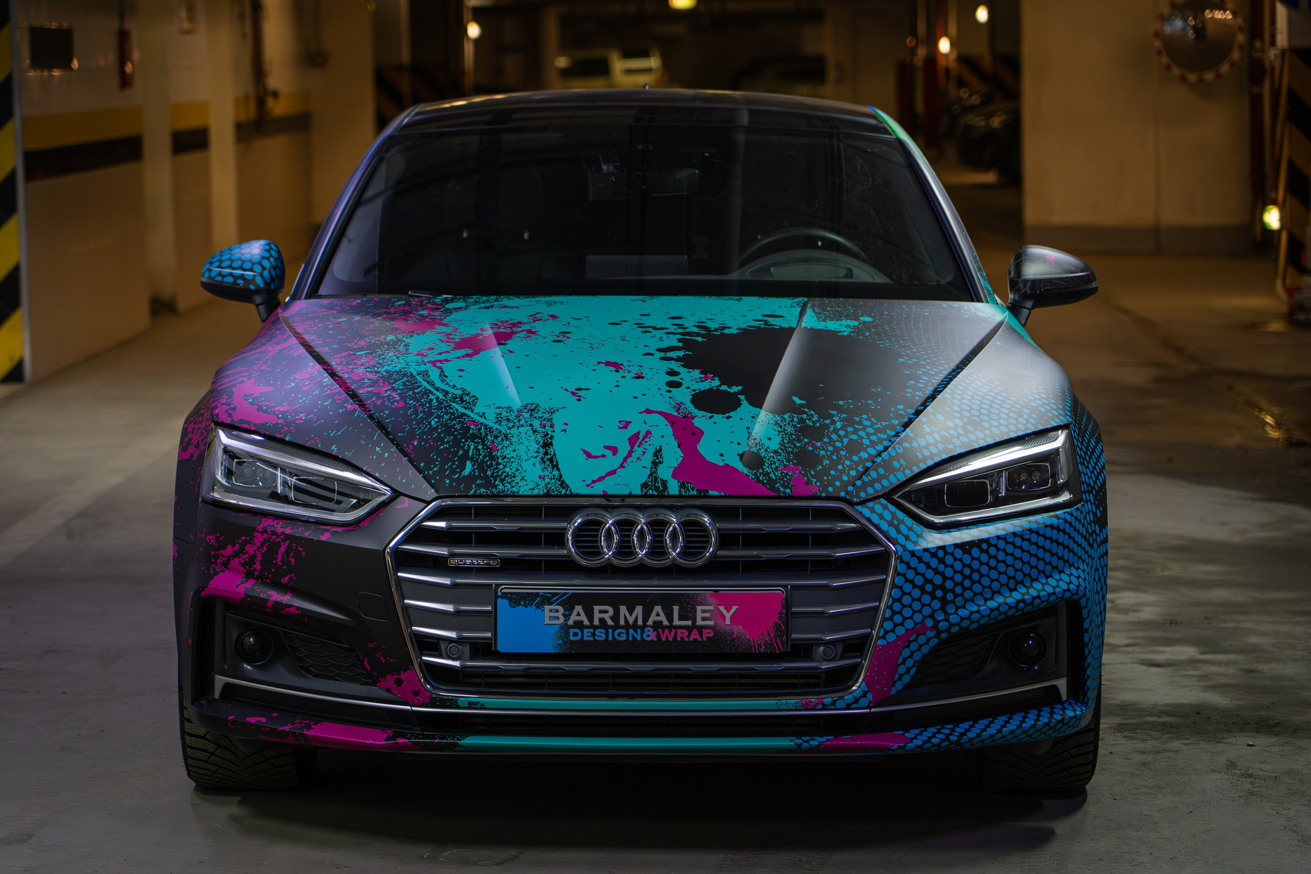 Винилография на Audi A5. Студия дизайна и оклейки авто Barmaley Design