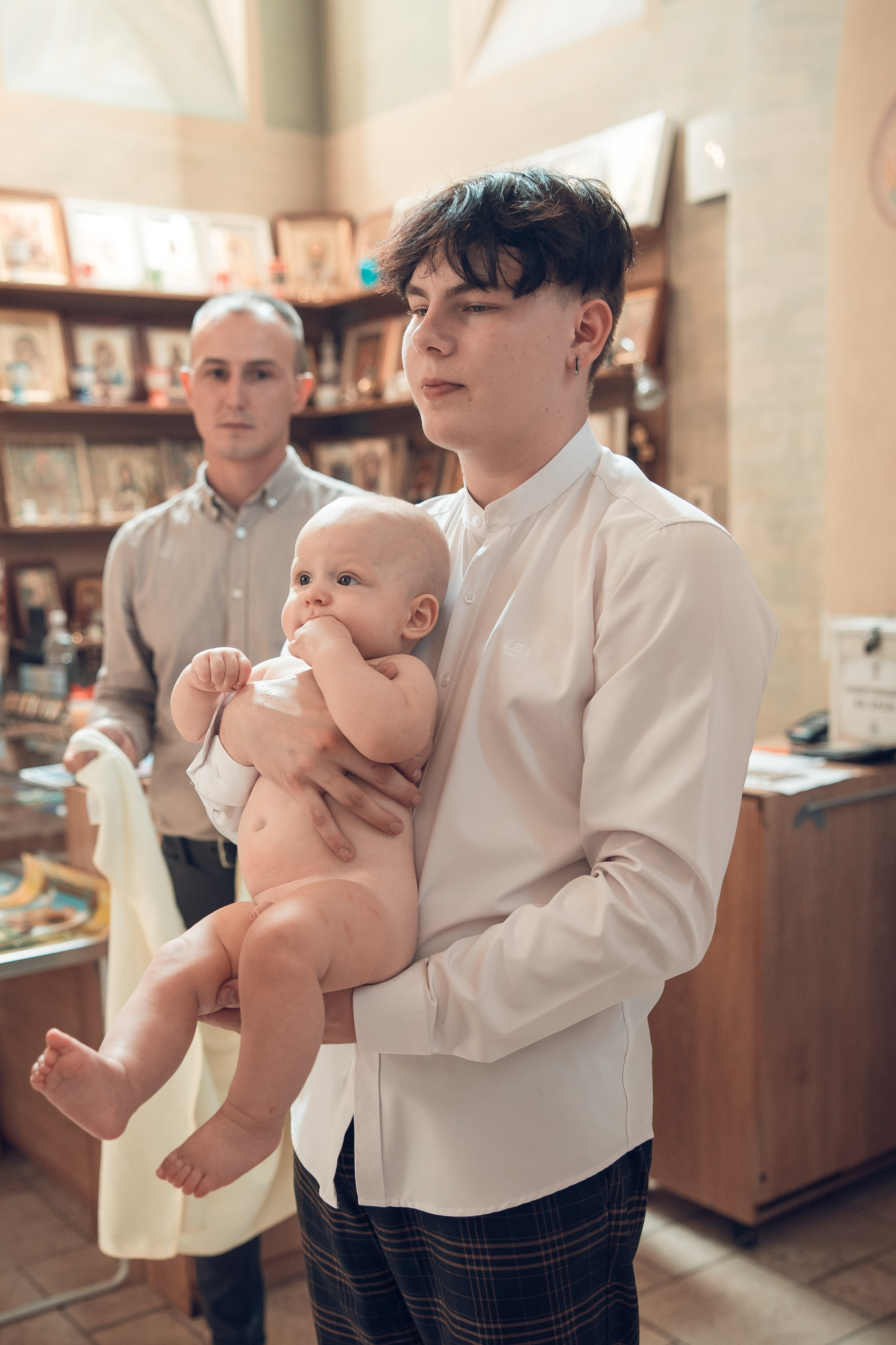 Таинство Крещения Василия. Храм в честь иконы «Всецарица». Семейный фотограф в Рязани и Рязанской области