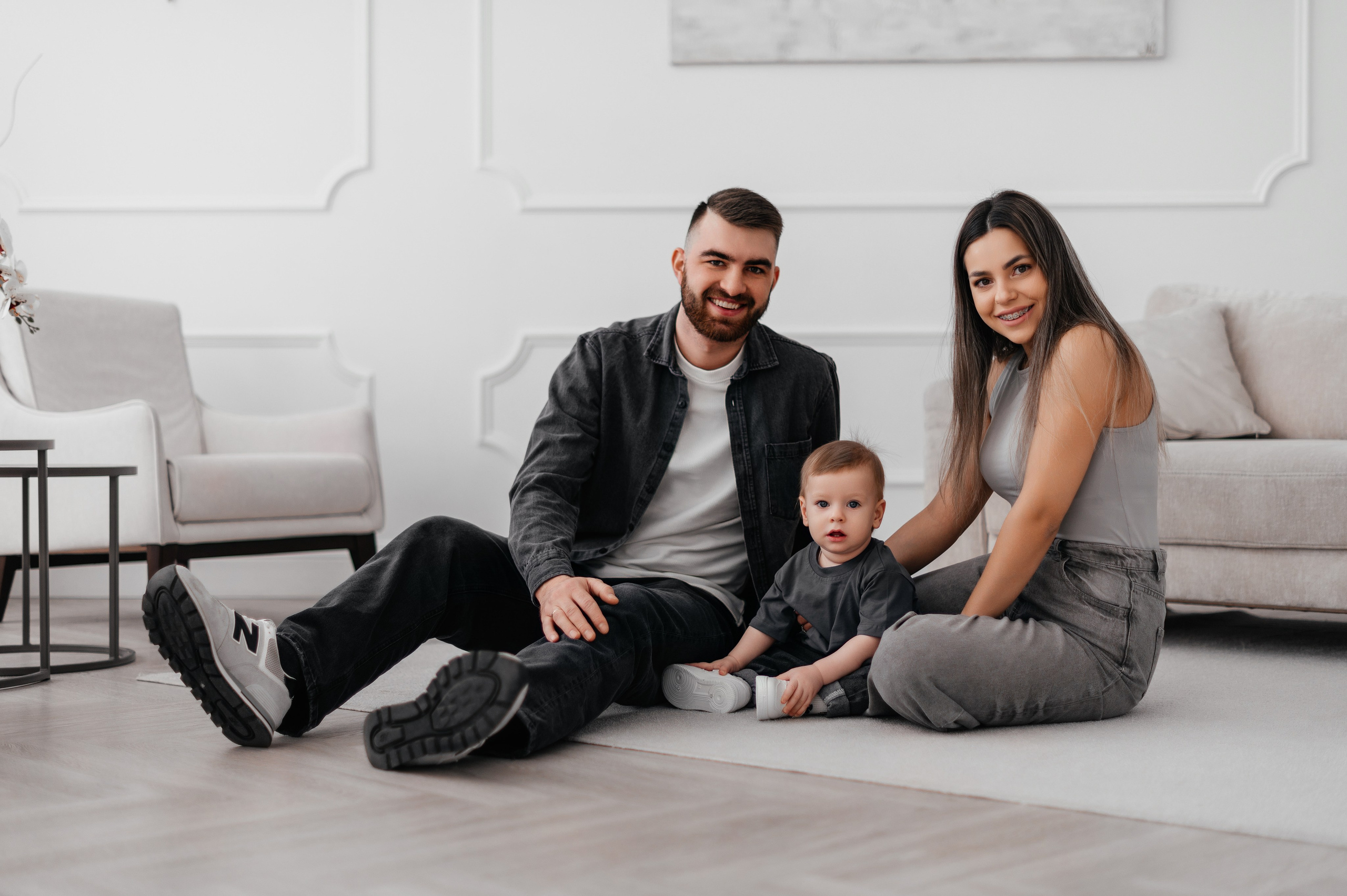 Семейная фотосессия в фотостудии. Свадебный и индивидуальный фотограф Никита Роут | Москва