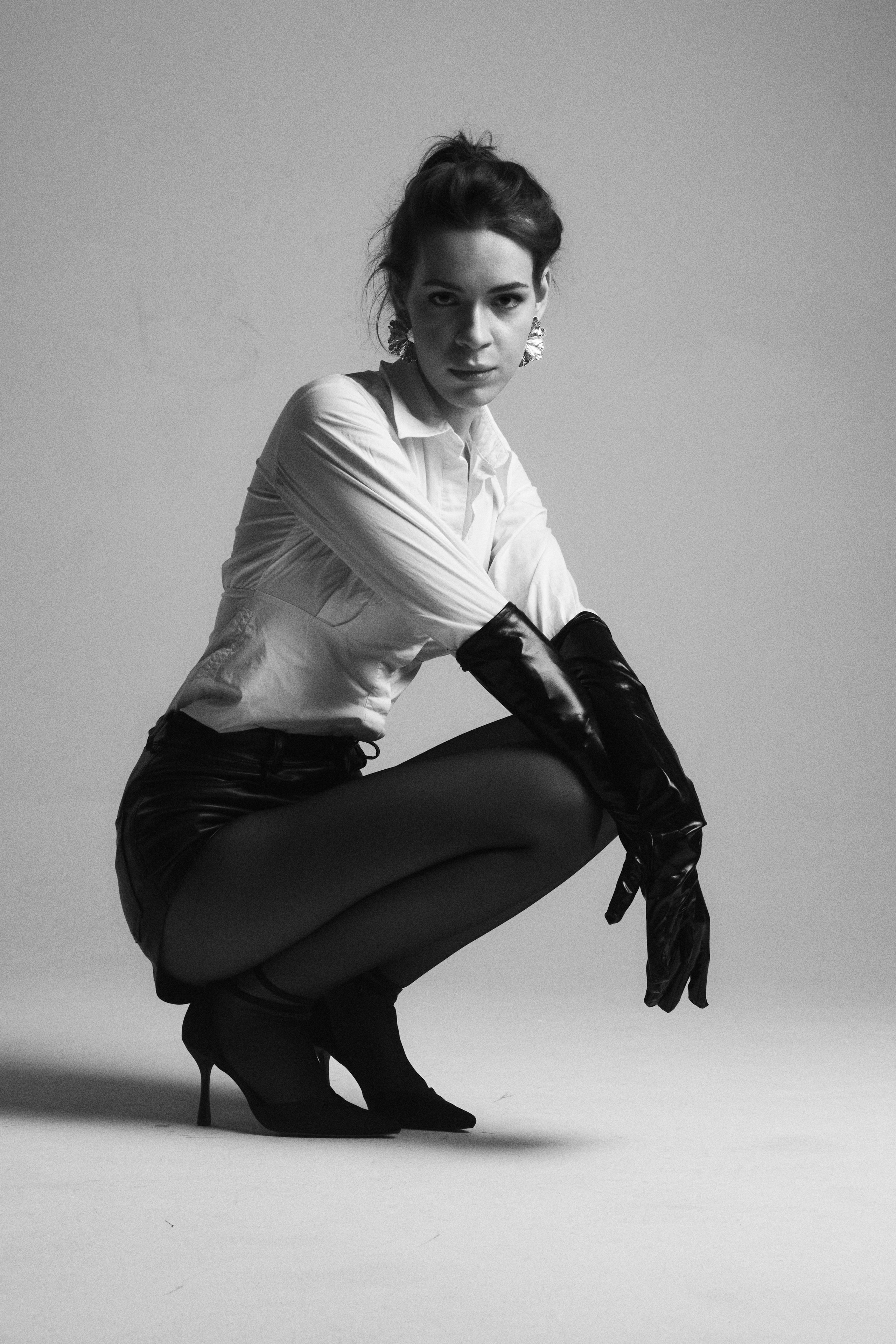 Фотосессия в студии — женский портрет. Анна Потявина. Фотограф Москва