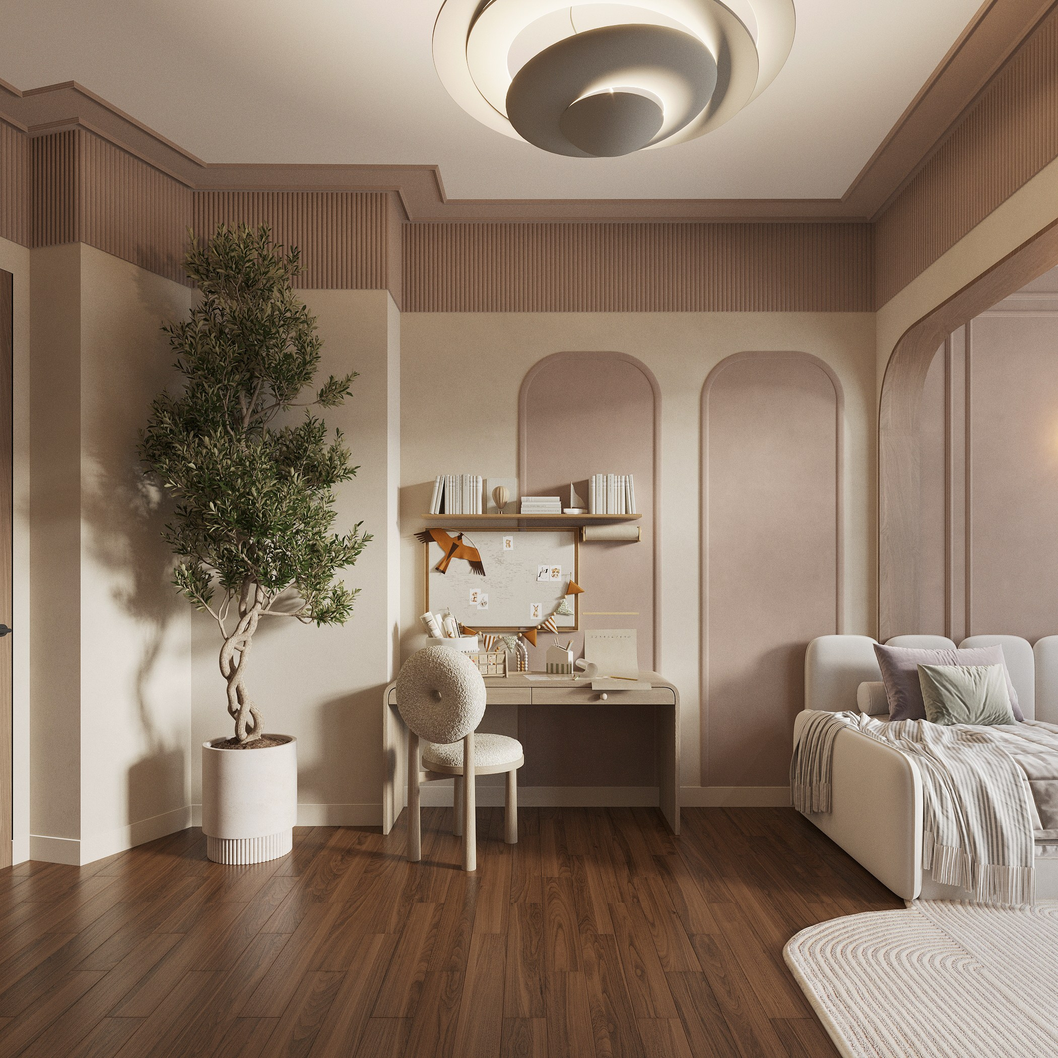 Интерьер детской комнаты — 3D-визуализация с авторским дизайном. 3Д Визуализация Интерьера и Архитектуры