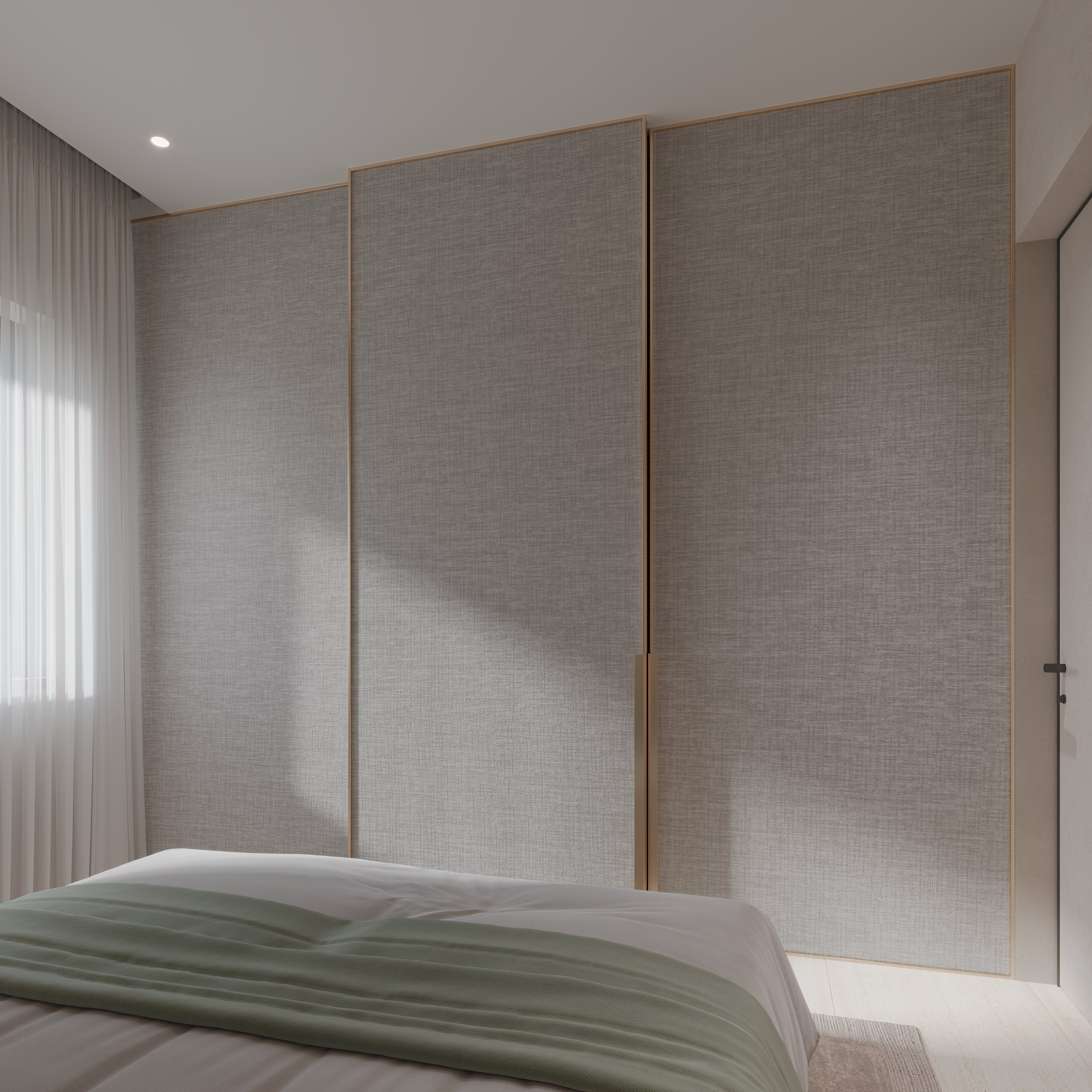 Интерьер квартиры в тёплых тонах — 3D визуализация от Baxx Pro для дизайнера Дианы Кова. 3Д Визуализация Интерьера и Архитектуры