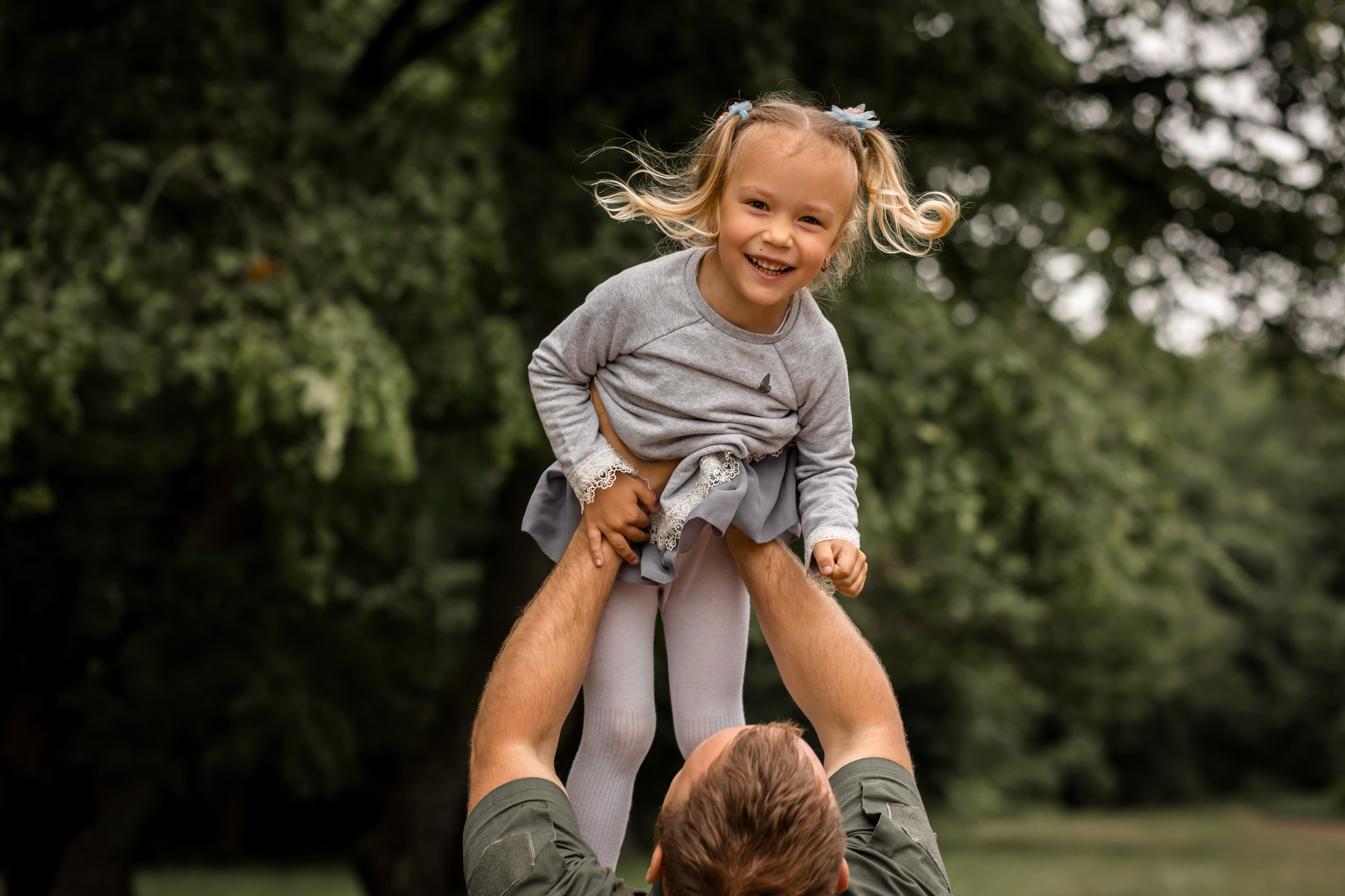 Катя с детками