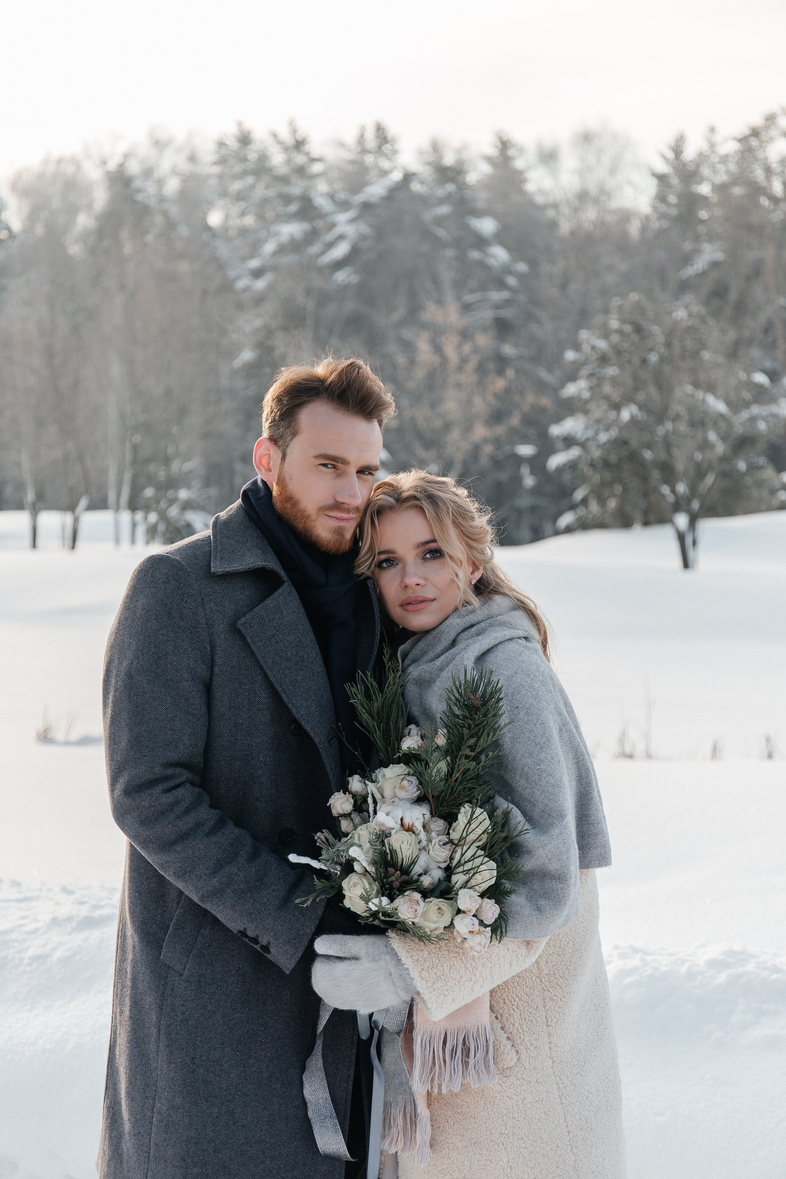 Свадебная фотосессия зимой. Фото Радости. Свадебный и семейный фотограф в Москве Юлия Самойлова