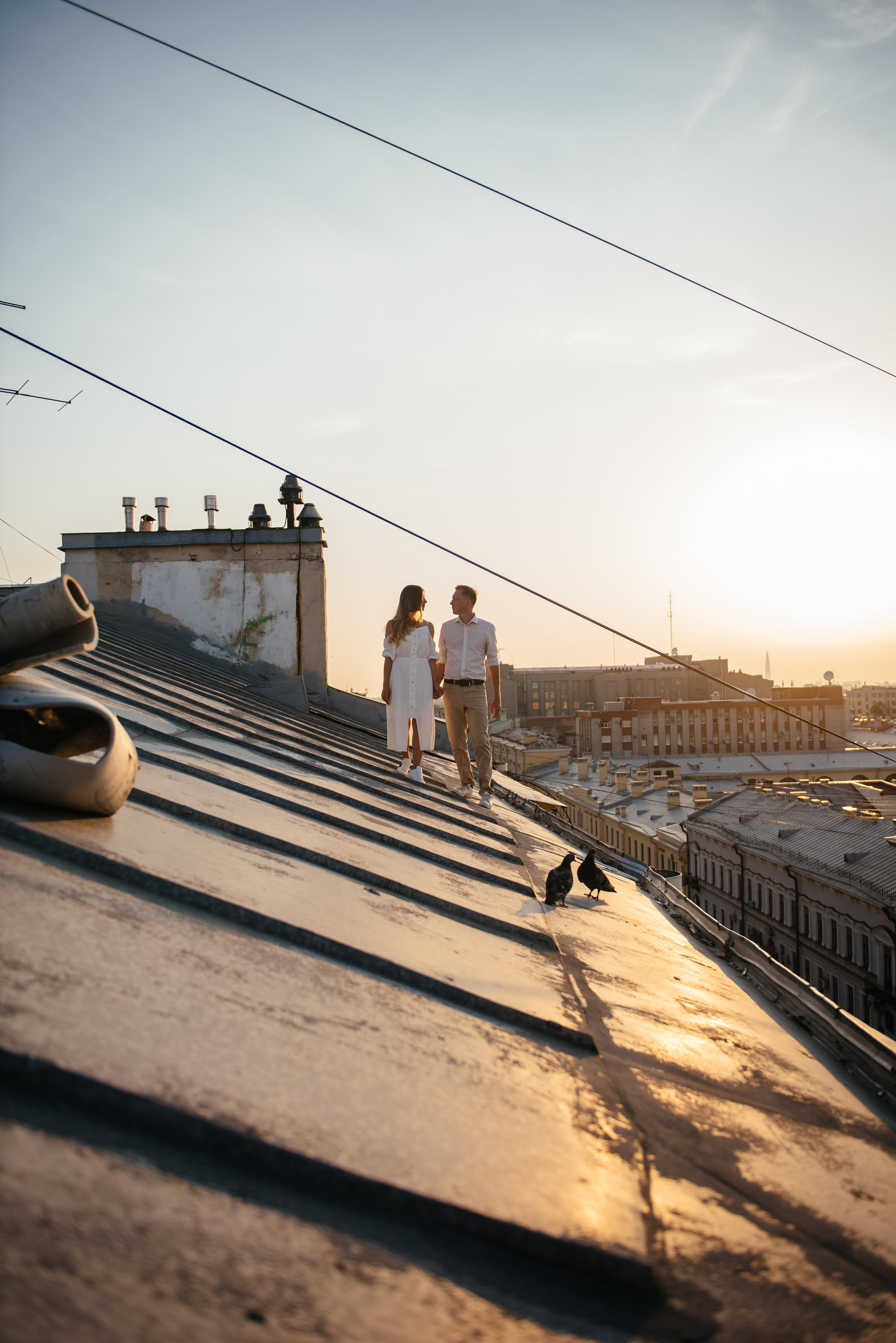 Мы гуляли по крышам Питера. Фотограф Алена Нормальная в Санкт-Петербурге
