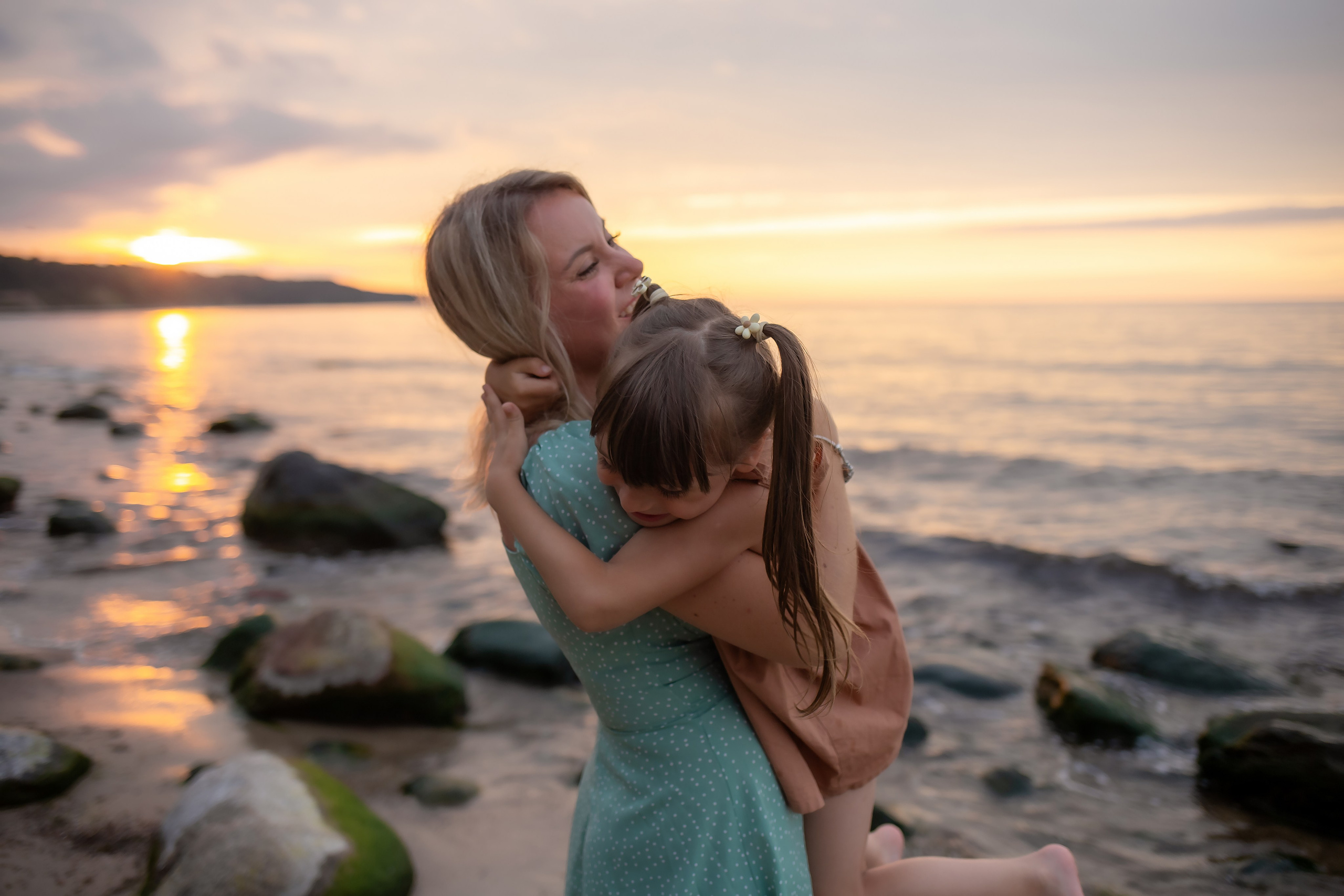Есеня, Леня и Аня. Закат в Куликово. Фотограф в Калининграде Решетникова Алина