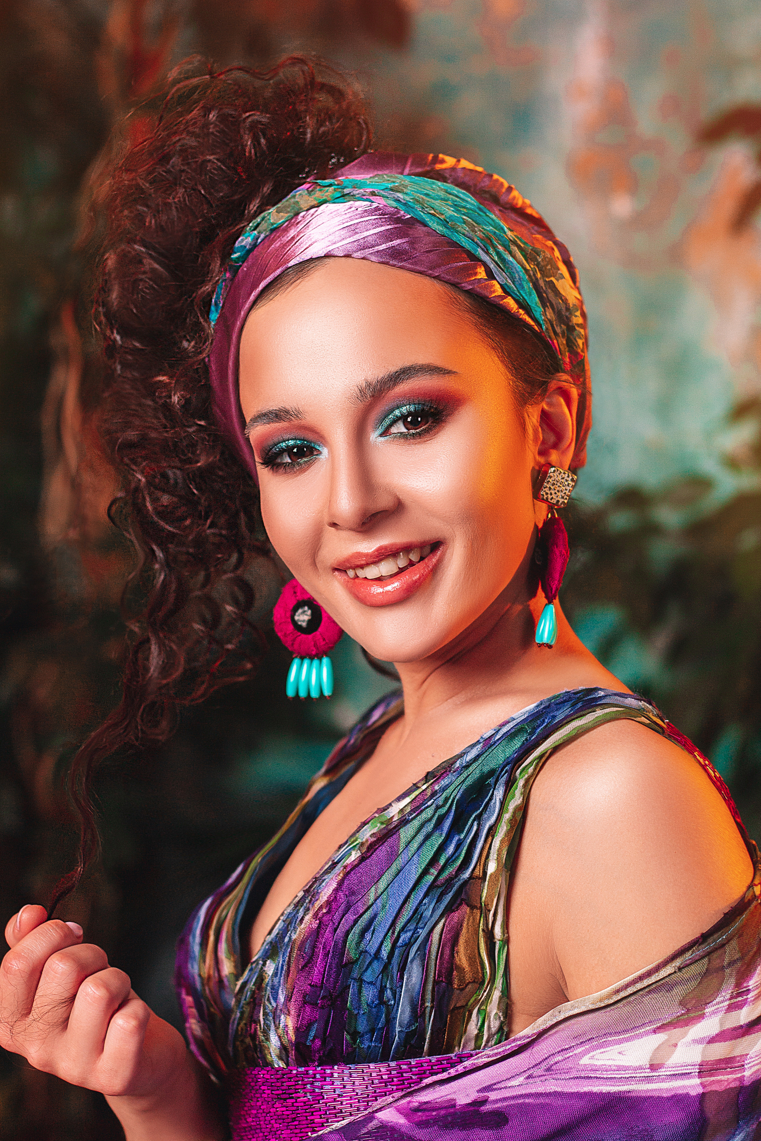 Портретная съёмка, лицо крупным планом, бьюти съёмка.