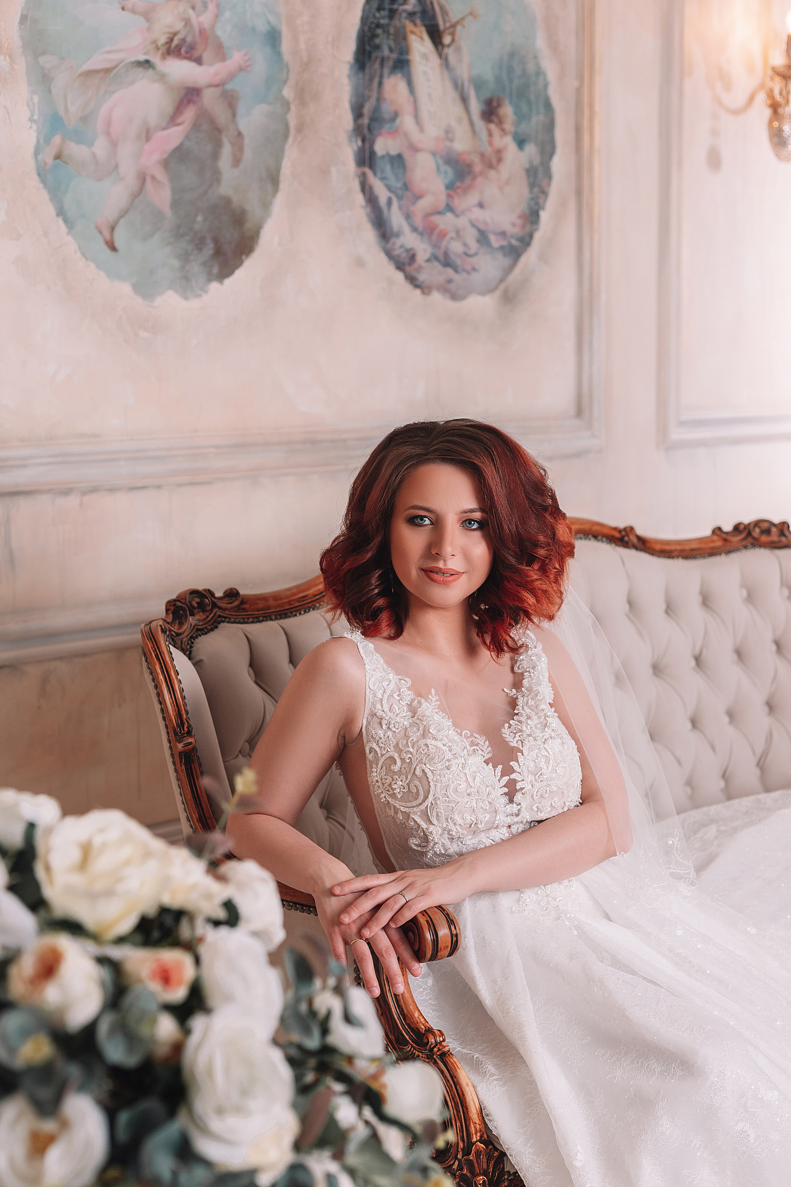 Serie de bodas en un estudio fotográfico. Fotógrafo en Buenos Aires