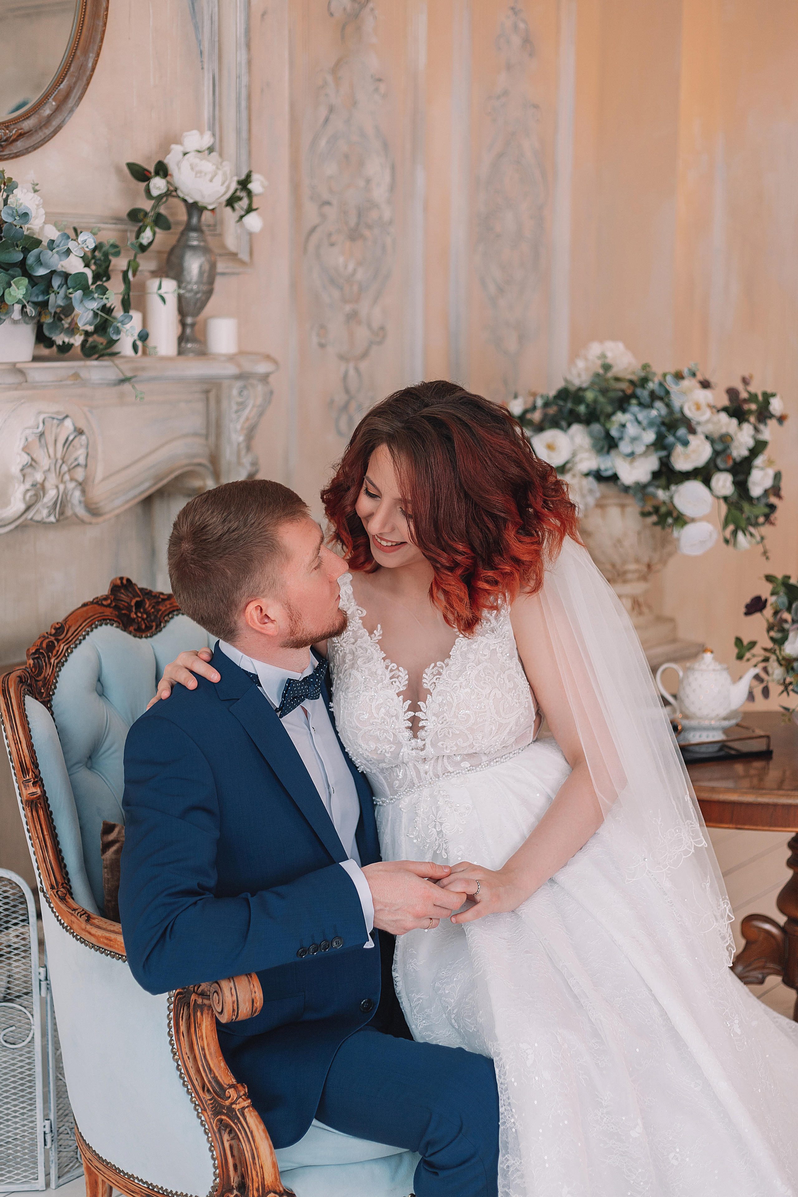 Serie de bodas en un estudio fotográfico. Fotógrafo en Buenos Aires