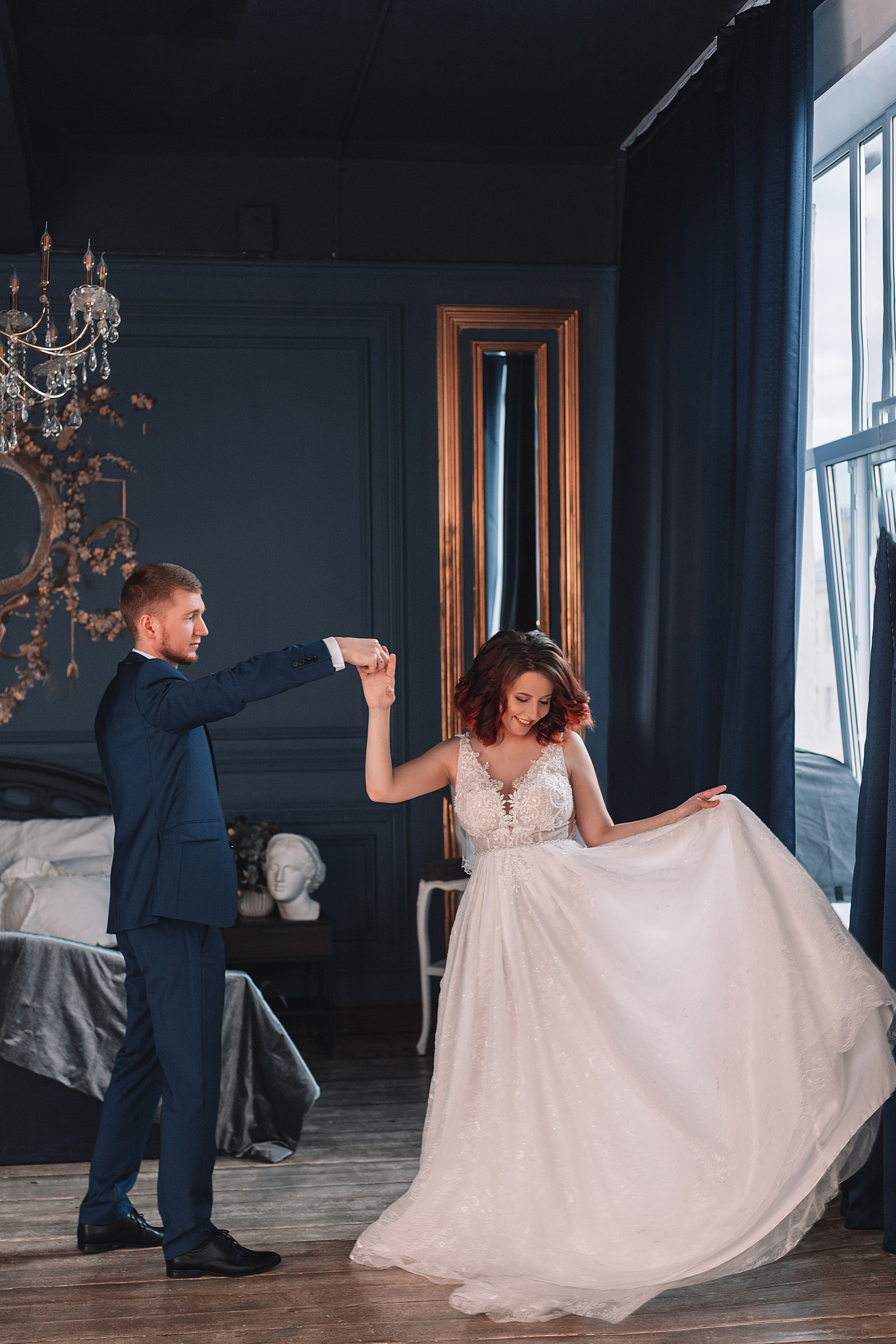 Serie de bodas en un estudio fotográfico. Fotógrafo en Buenos Aires