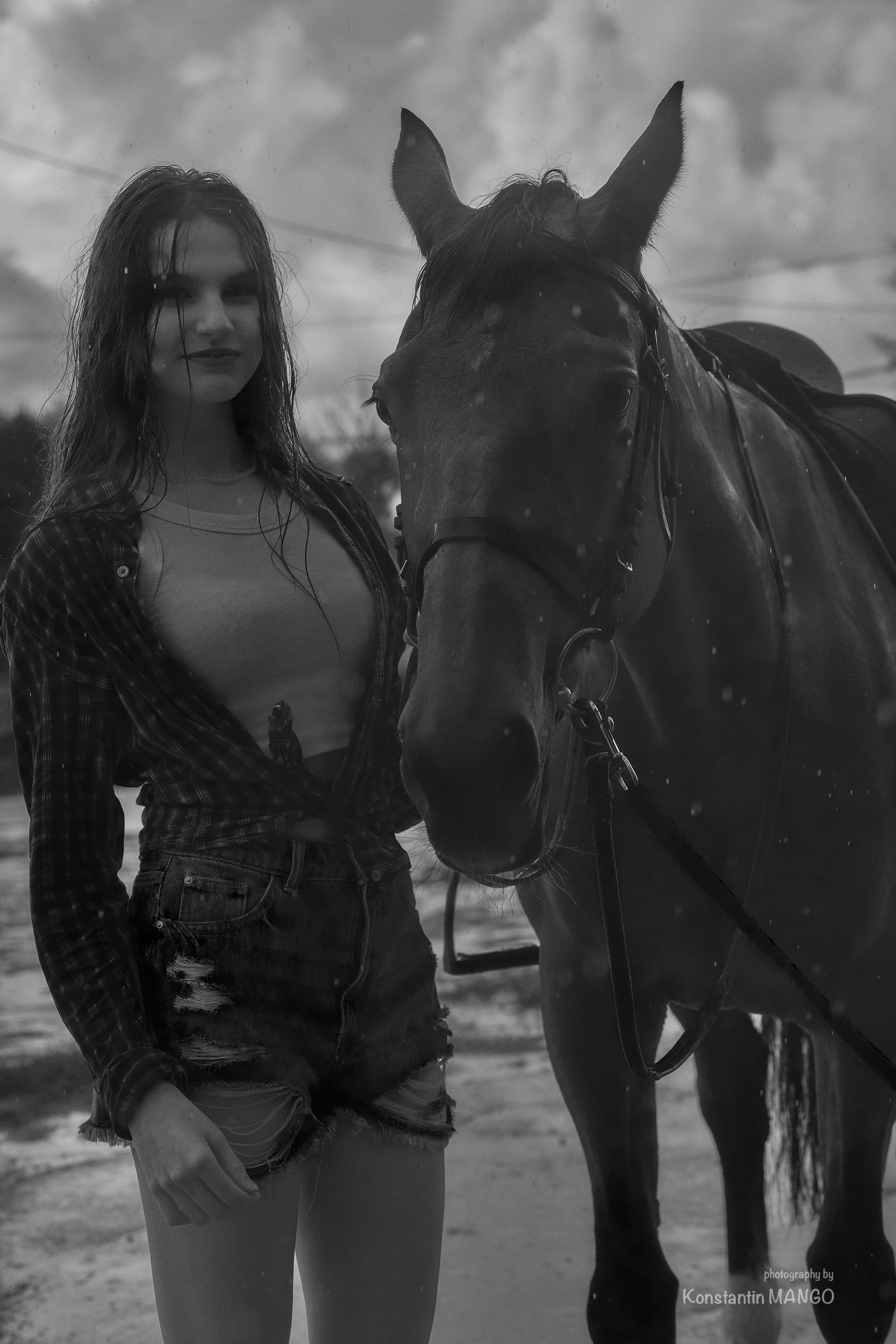 Фотопрогулка для Виктории и Полины на лошадях. Фотограф в Рязани. Свадьба, семейное фото, портрет. Константин Манго