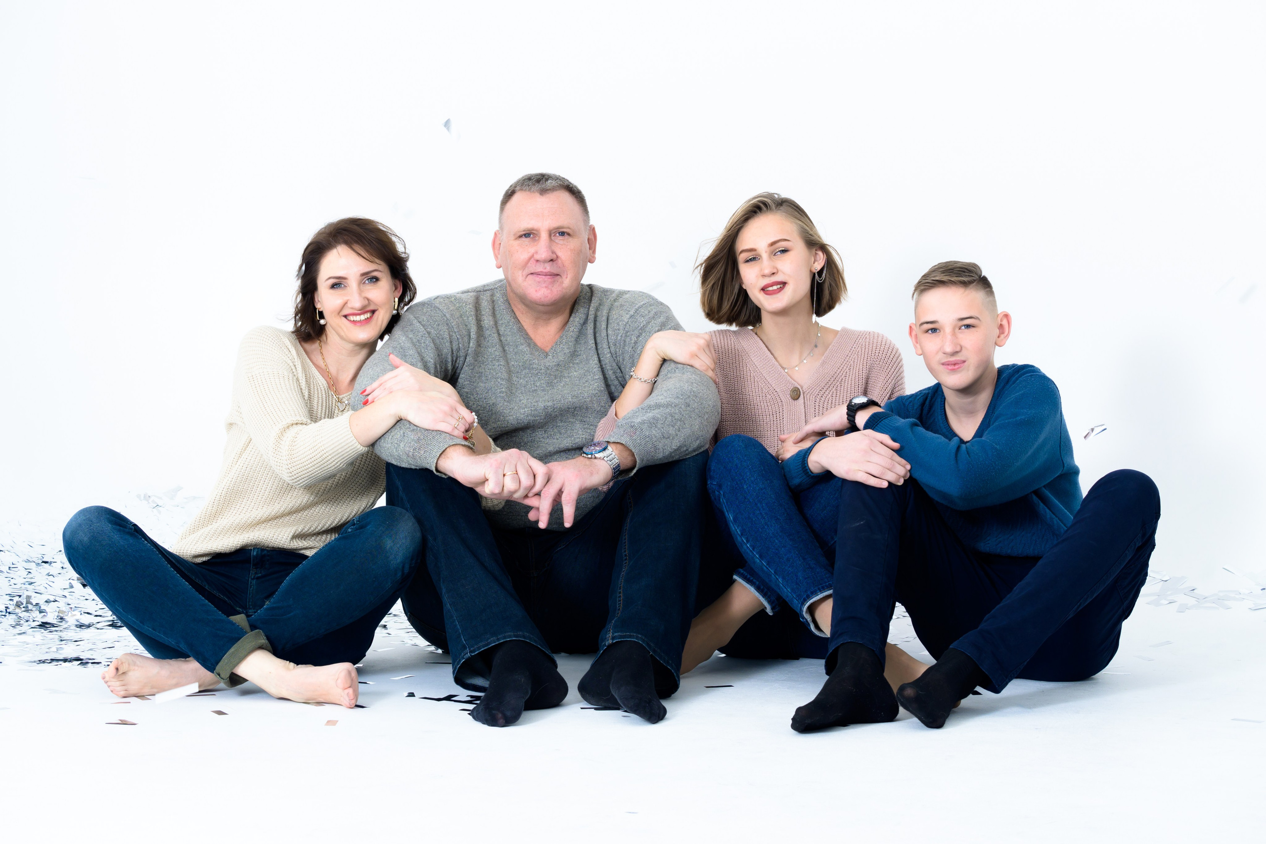 Katya and the family. Fotograf Dmitrii Donets