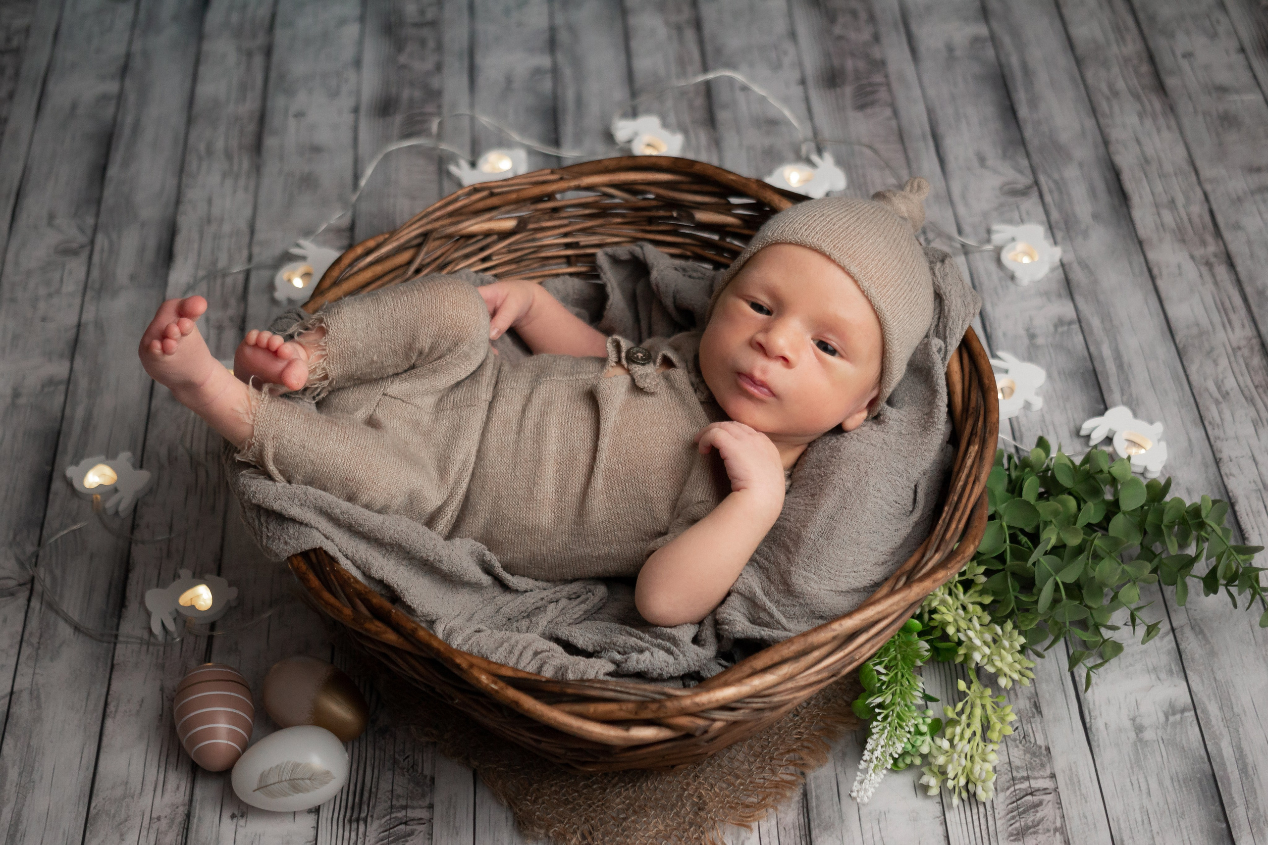 Классический стиль newborn. Фотограф новорождённых Анапа Елена Кушнарь