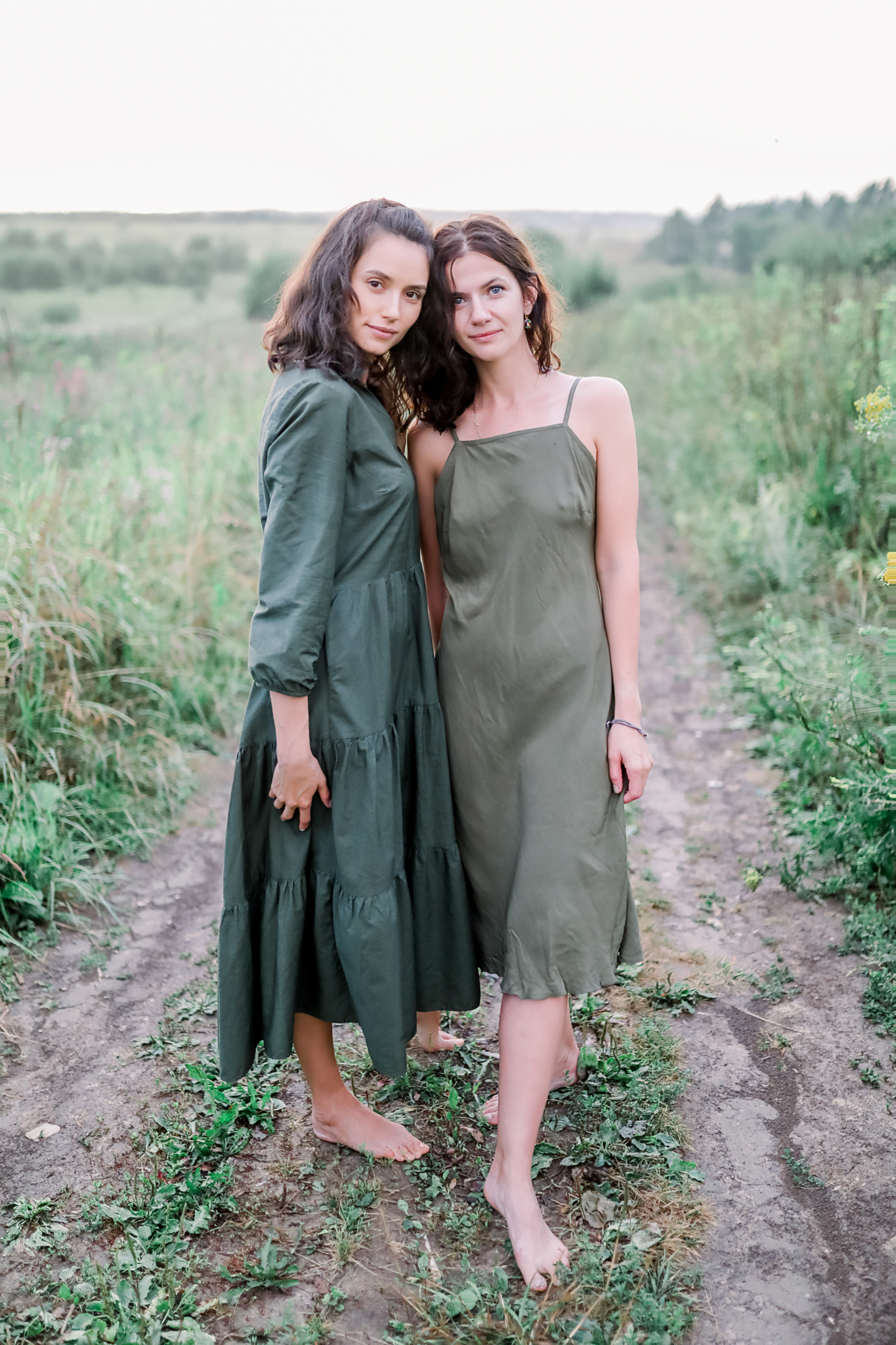 Закат в поле. Лена Крутова. Фотограф в Москве