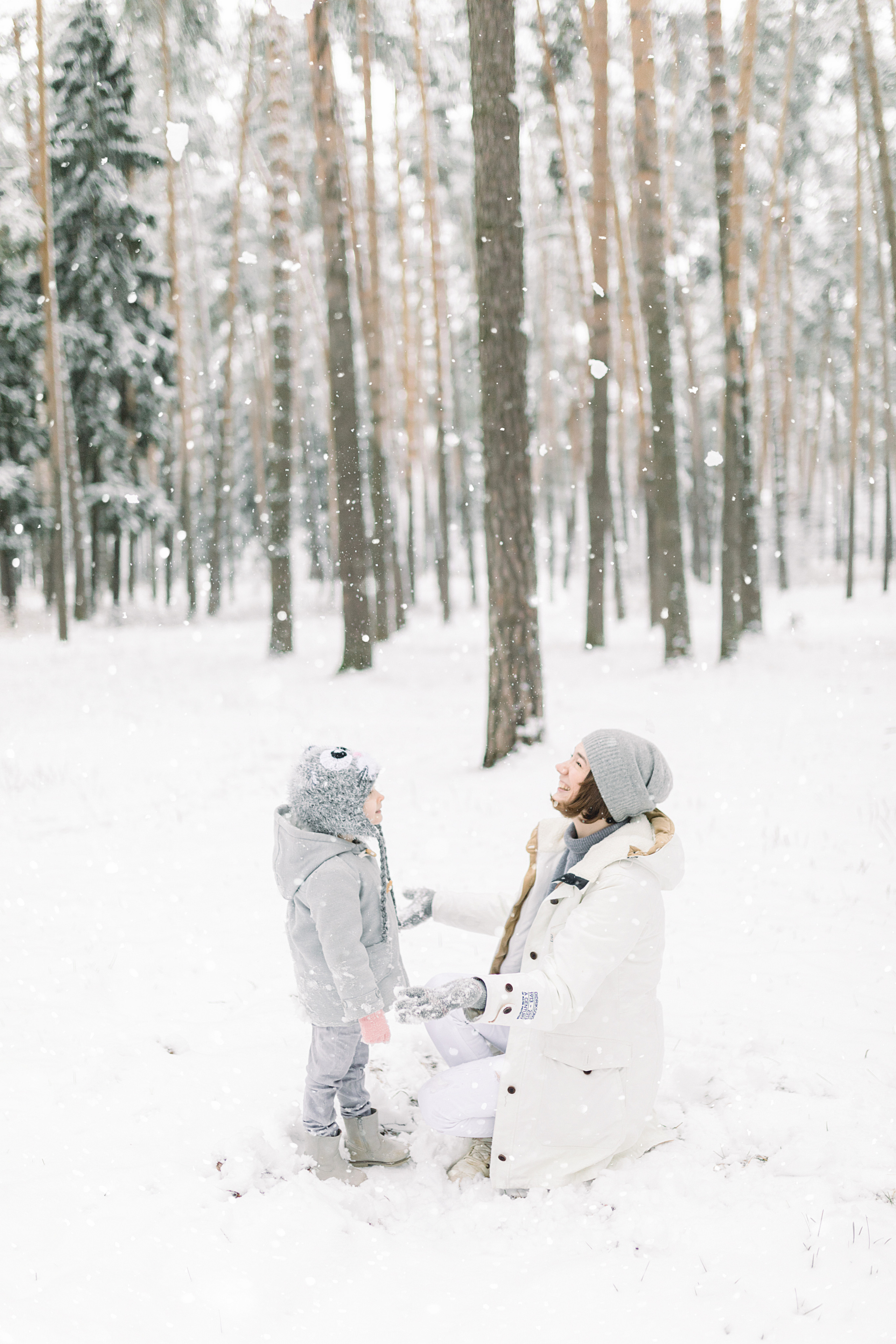 Зимняя семейная фотосессия. Лена Крутова. Фотограф в Москве