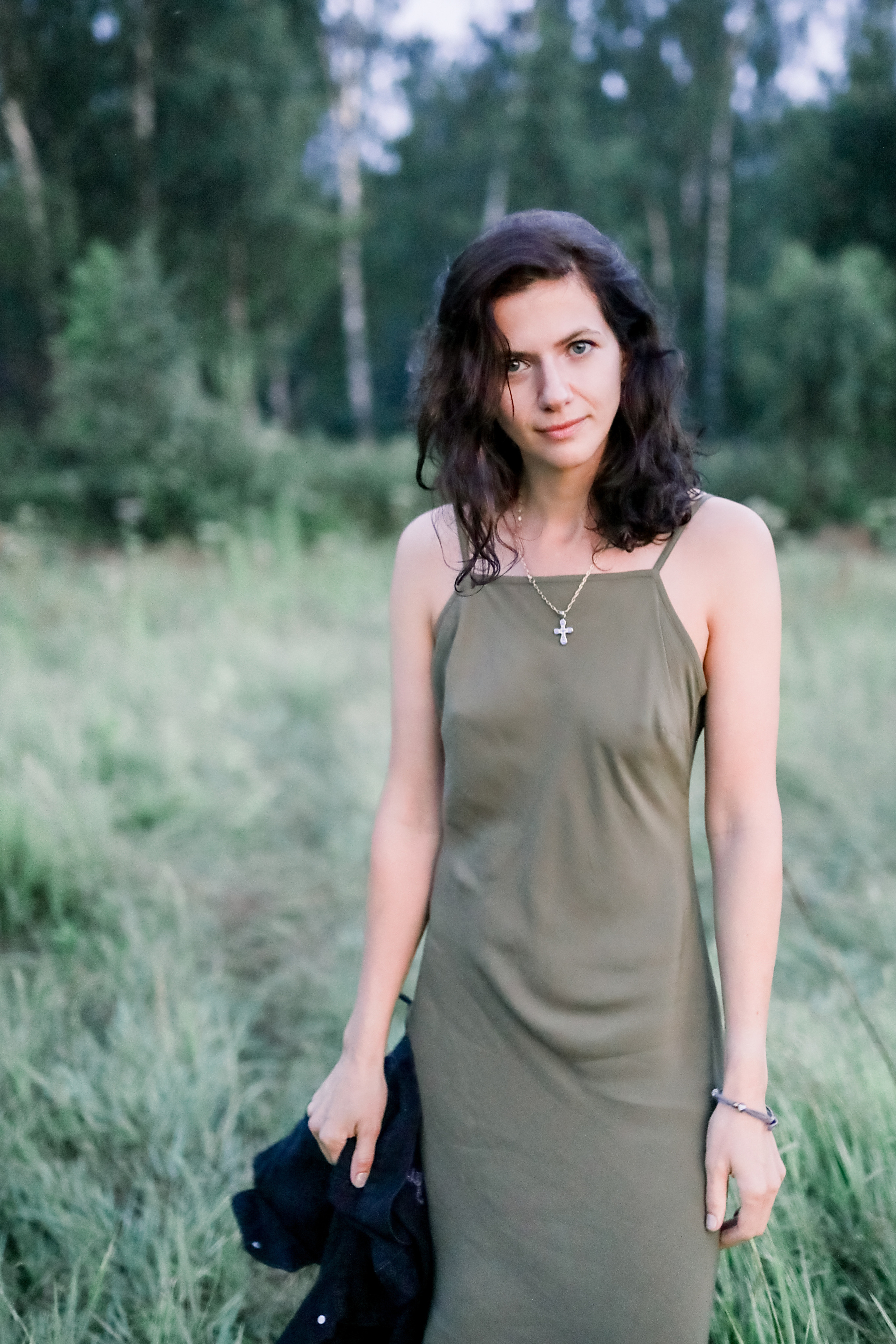 Закат в поле. Лена Крутова. Фотограф в Москве