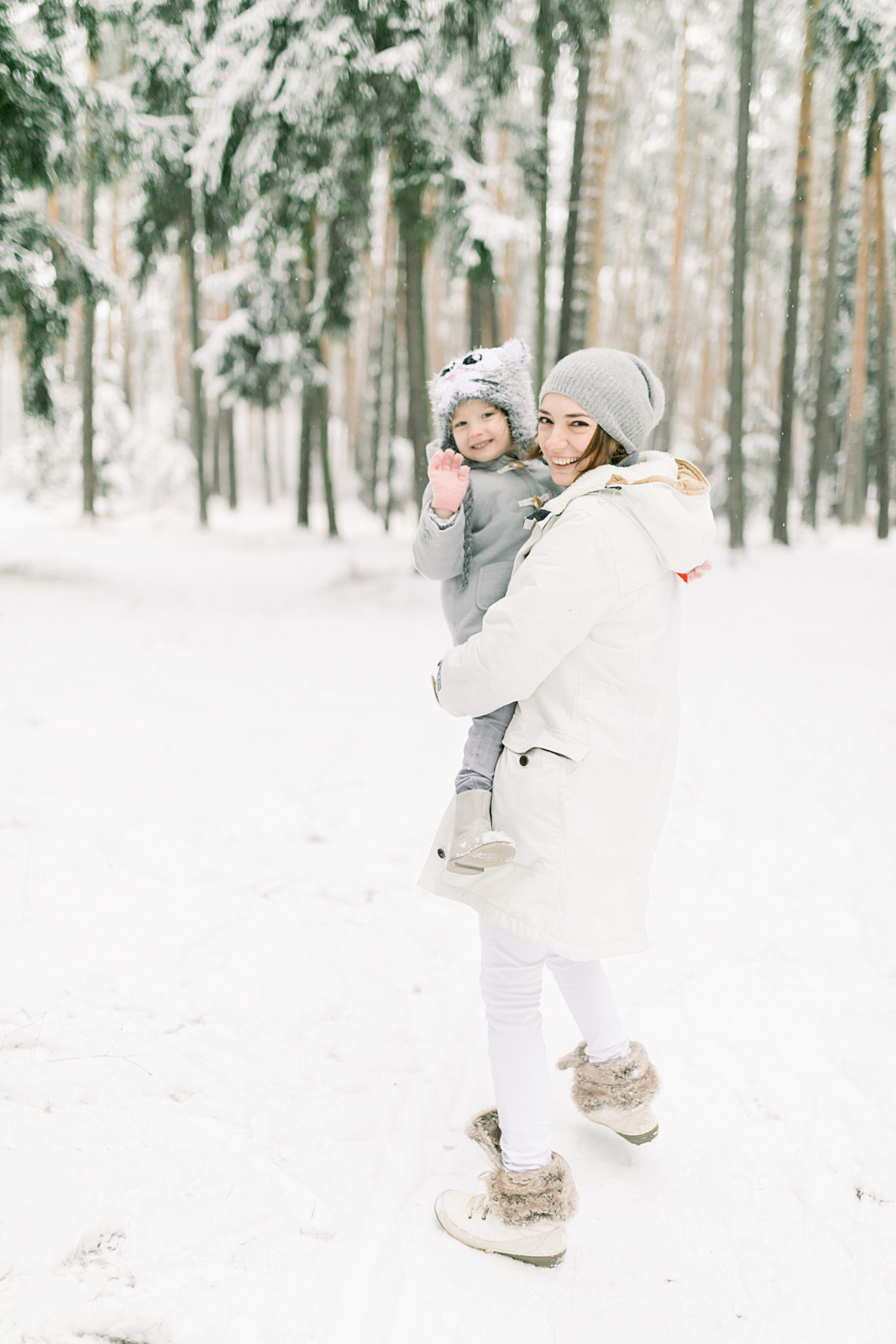 Зимняя семейная фотосессия. Лена Крутова. Фотограф в Москве