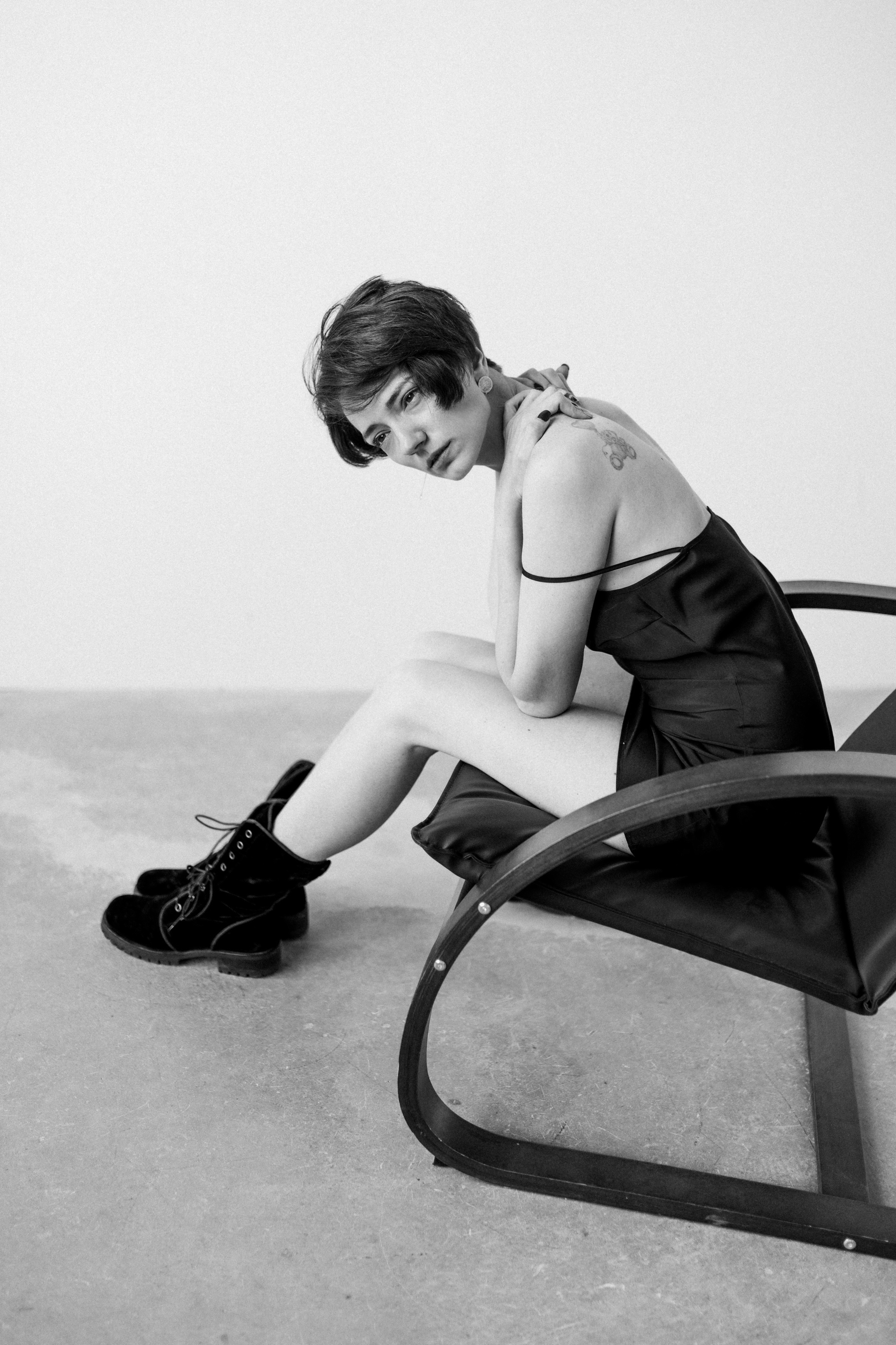 Черно-белая фотосессия. Лена Крутова. Фотограф в Москве