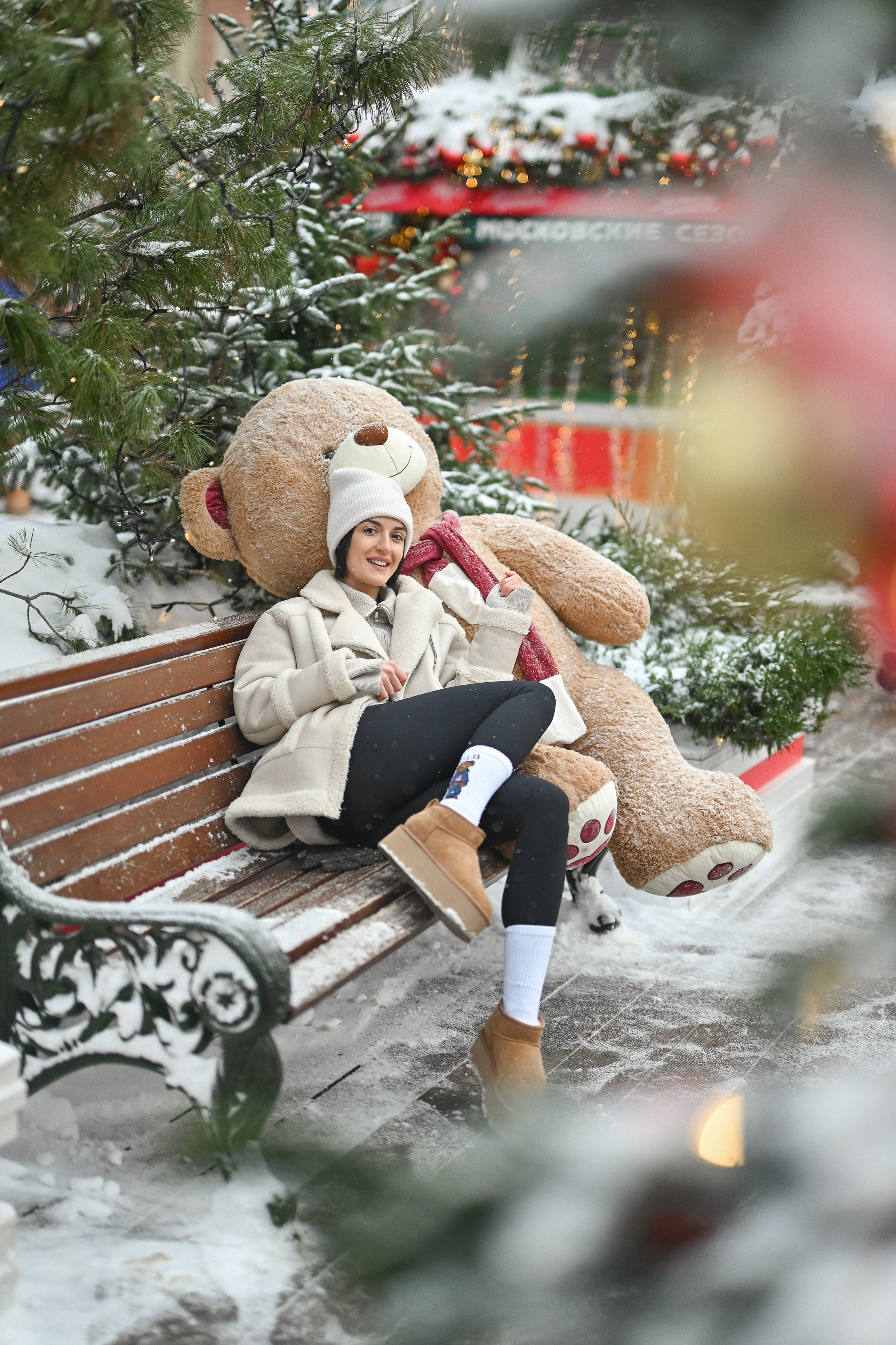 Новогодняя фотосессия на Тверской площади. Semerlina.ru