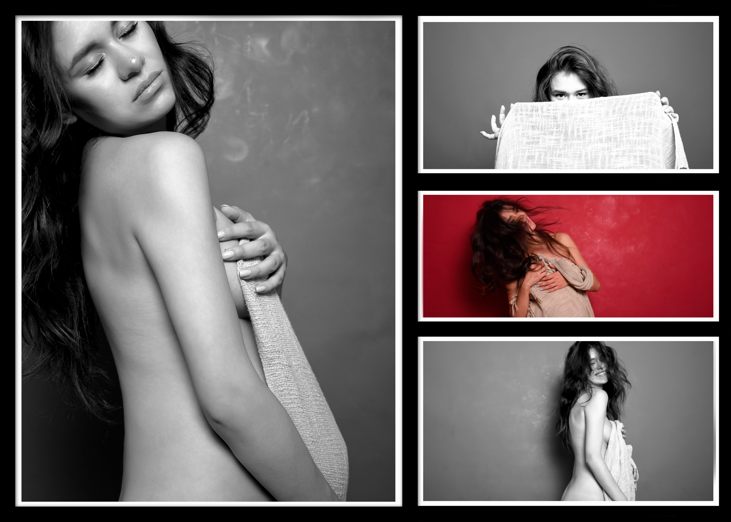 обнаженная беременная девушка на фотосессии