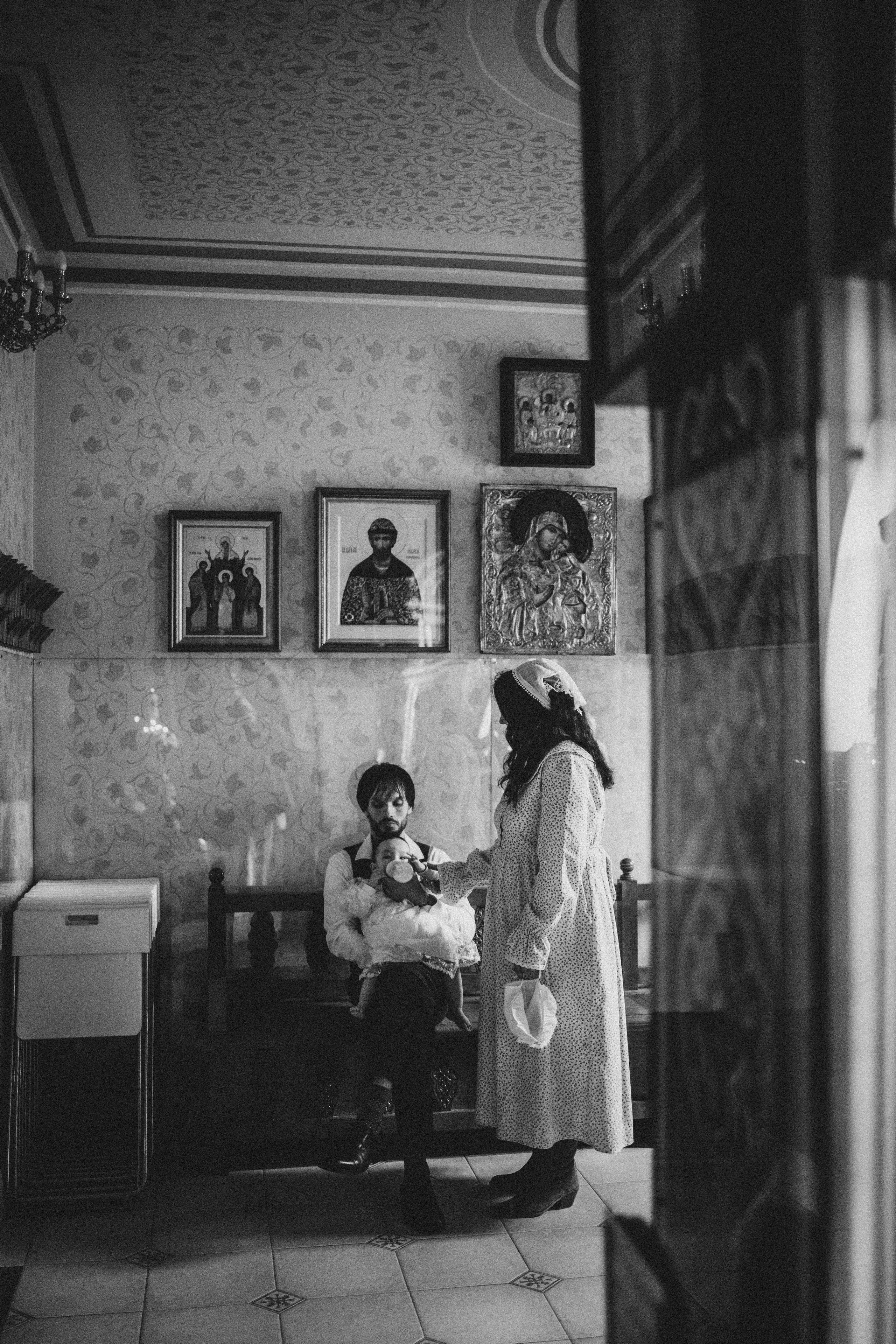 Таинство Крещения Мишель. Фотограф новорождённых Newborn Москва