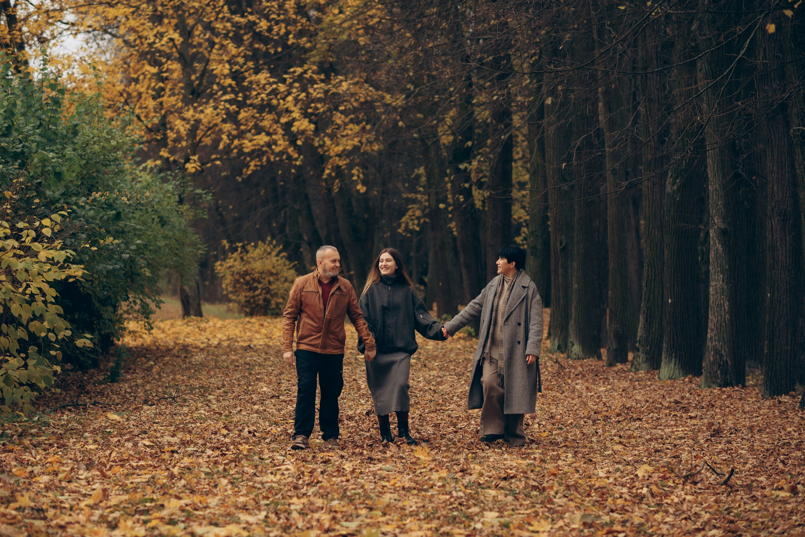 Осенняя семейная фотосессия в парке. Семейный фотограф в Домодедово и Москве Елена Пичугина