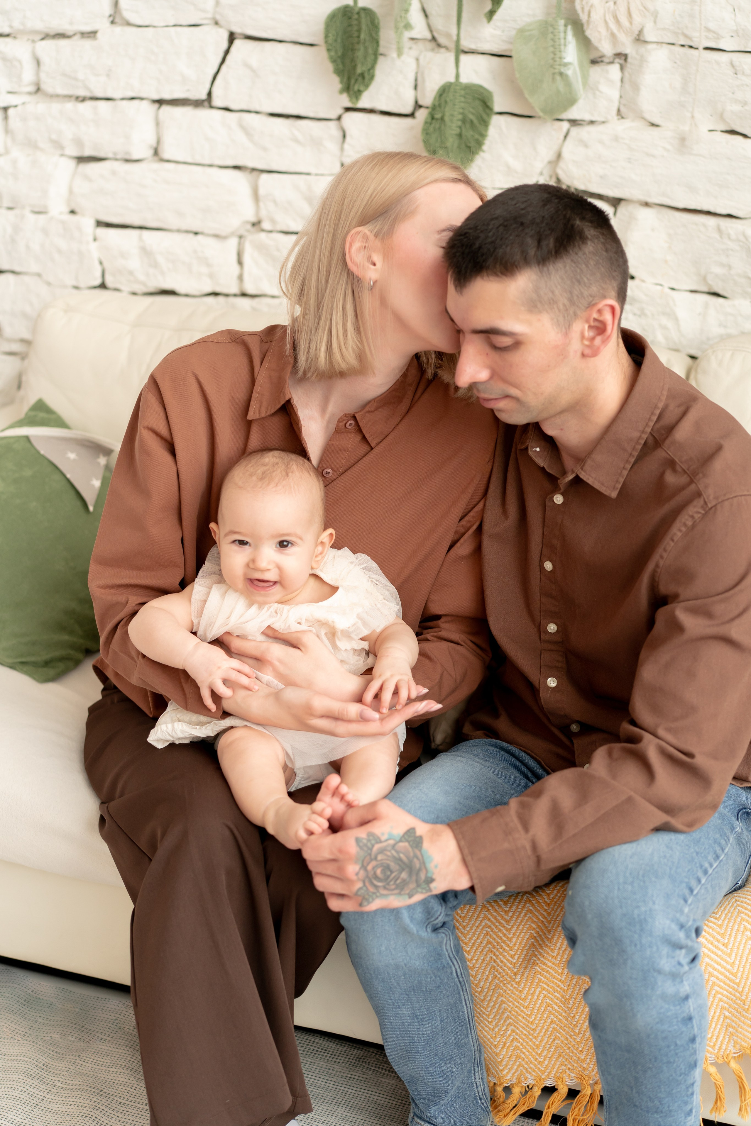 Машенька с мамой и папой!. Детская, семейная фотостудия в Санкт-Петербурге ТЕПЛО