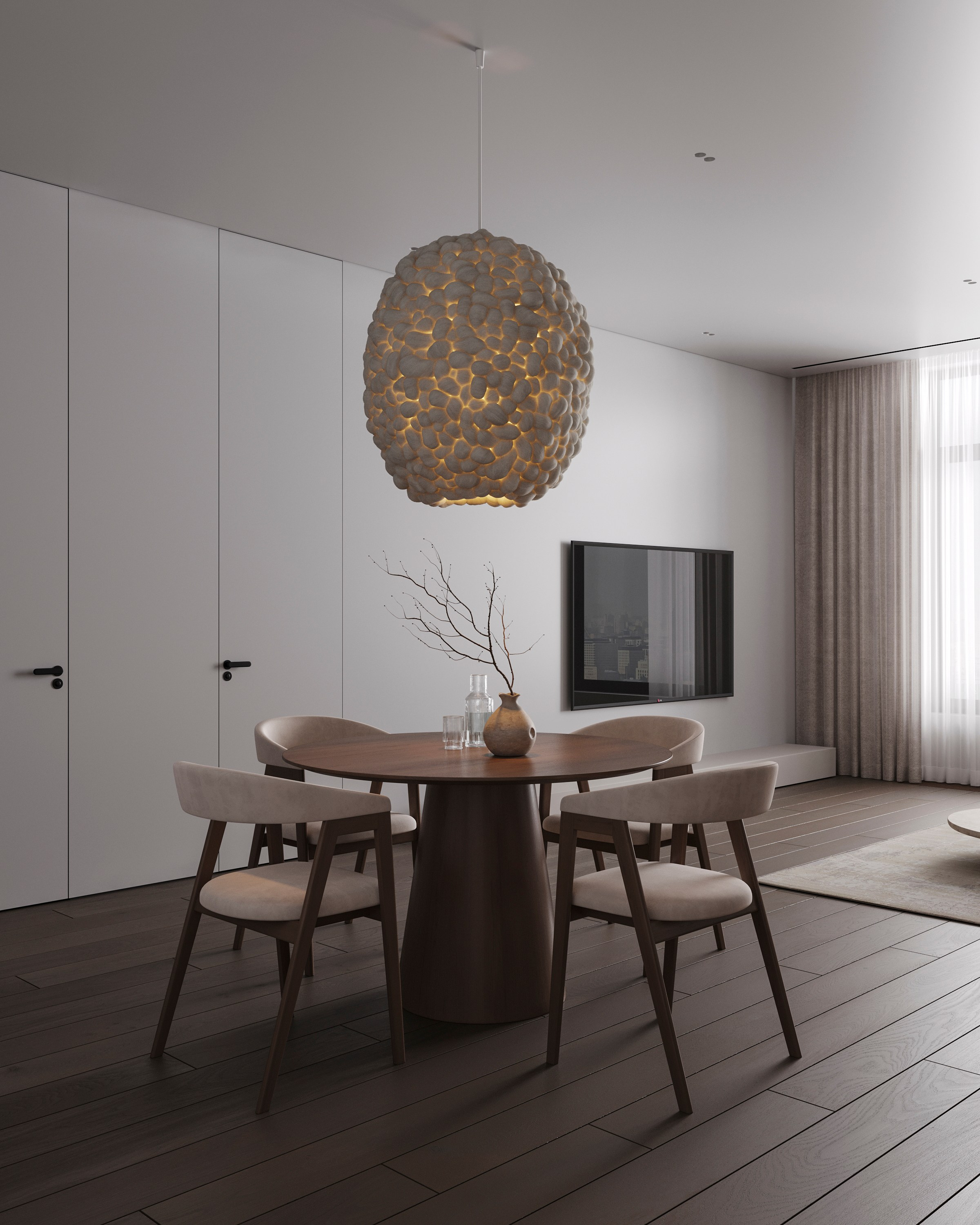 CLOUD MINIMAL | DESIGNER ANNE KIREEVA. Interior Visualization by Valerie Stetyukevich