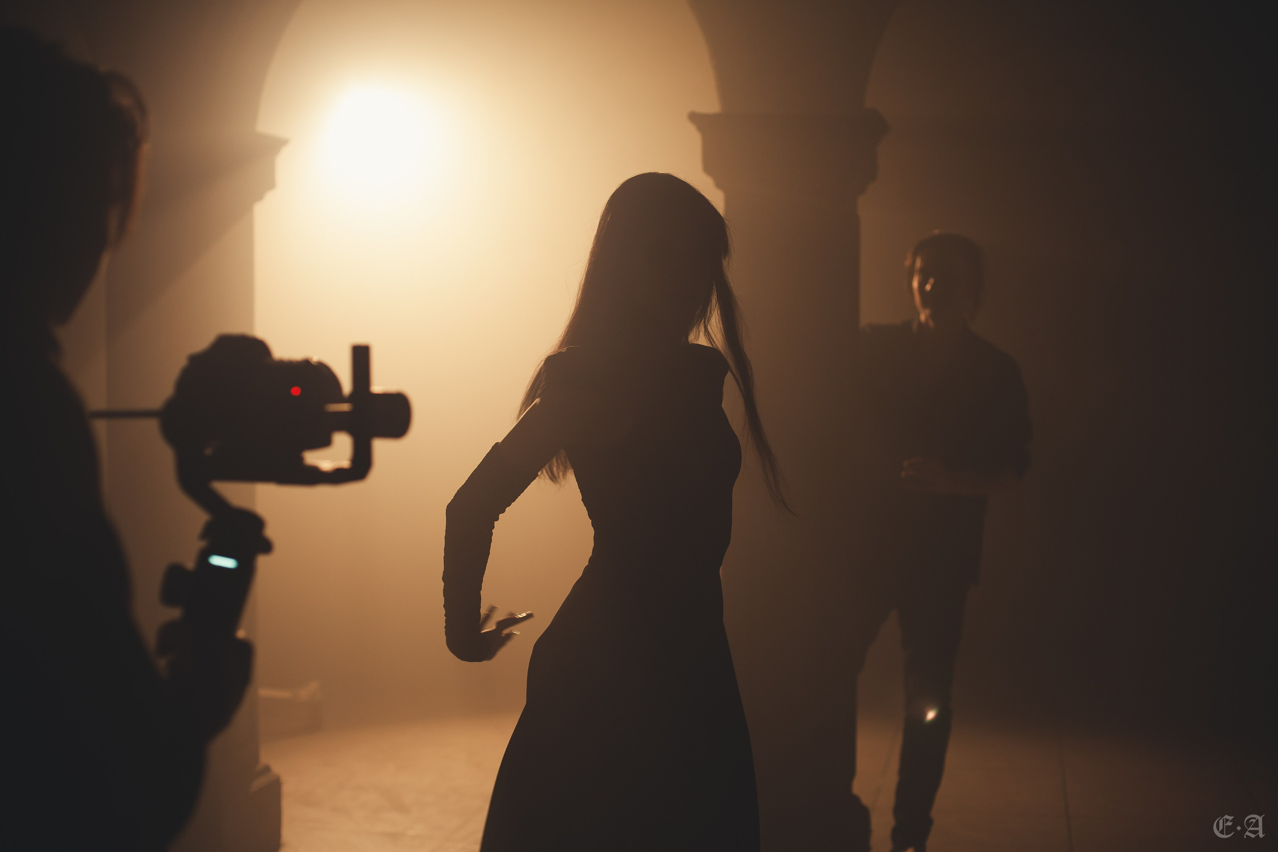 Съемки клипа «Клок тумана». Фотограф Ellairen