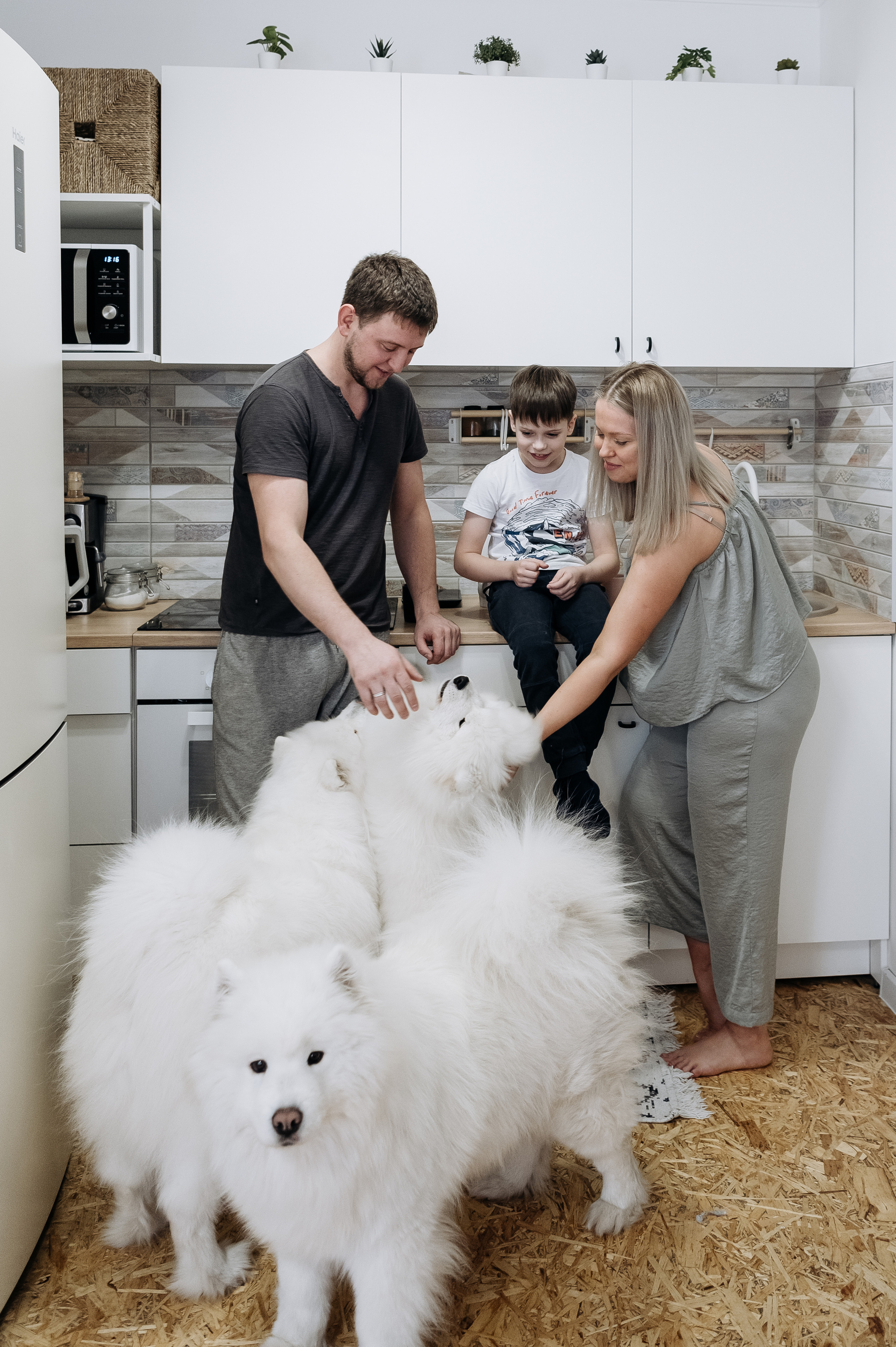 Оля, Саша, Сережа