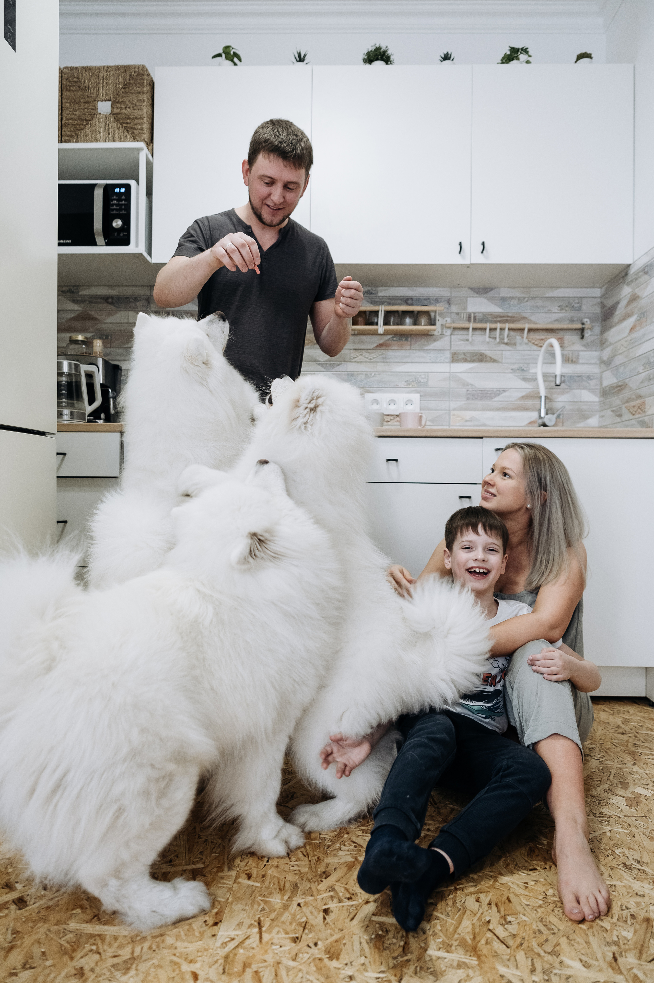 Оля, Саша, Сережа