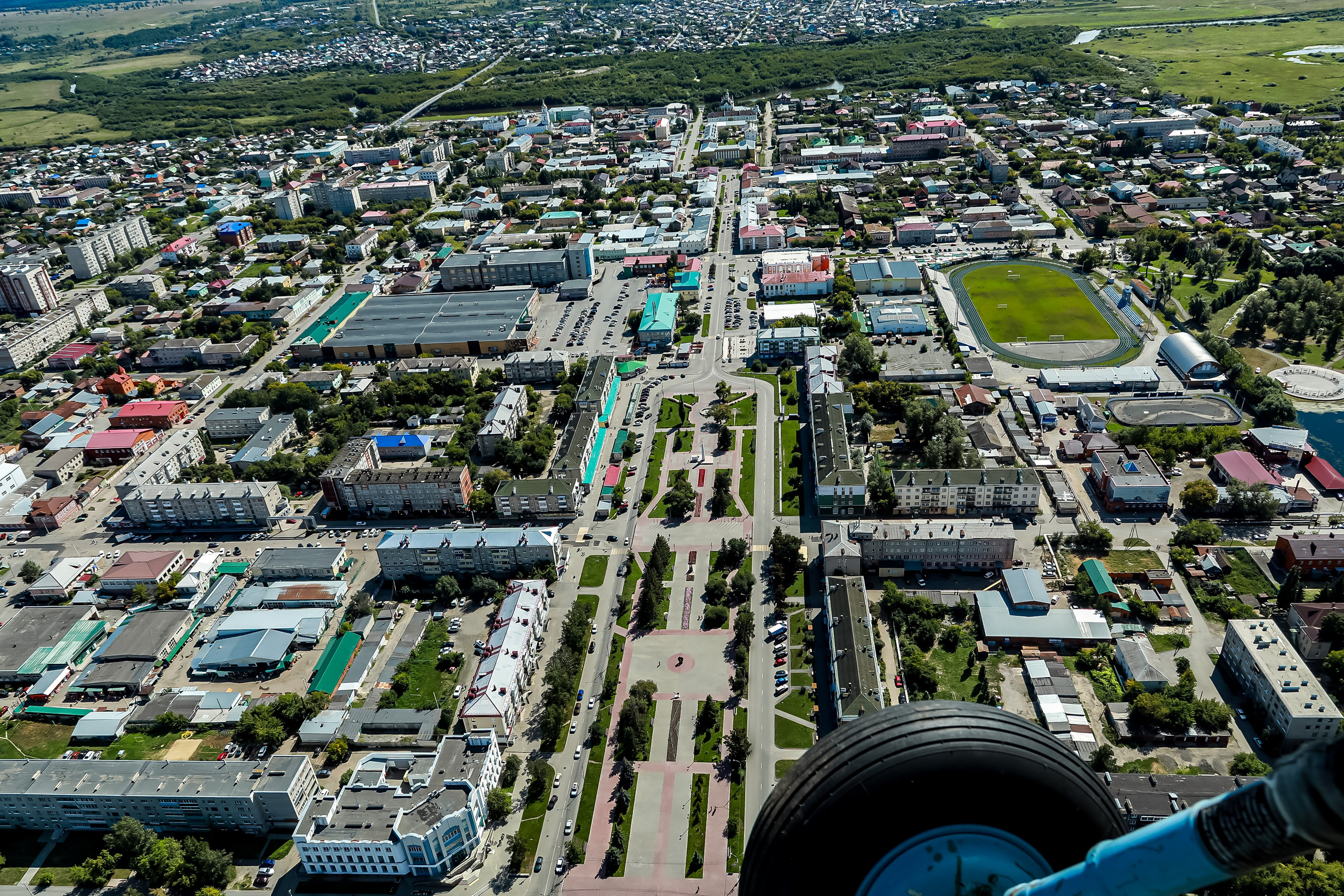 Город с высоты птичьего полёта. Фотограф Андрей Гузеев