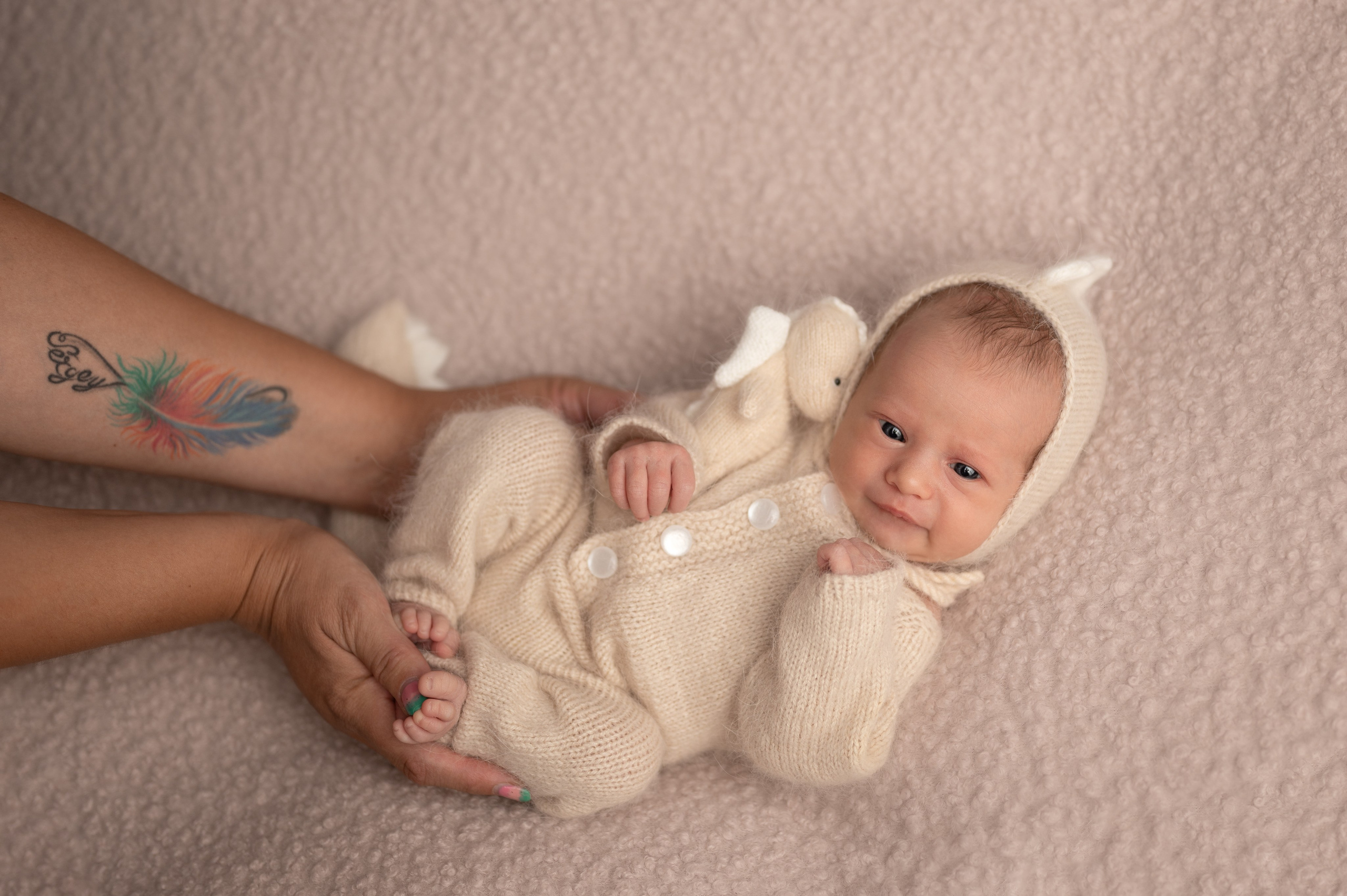 Классический ньюборн. Фотограф новорождённых Ольга Ушакова Москва