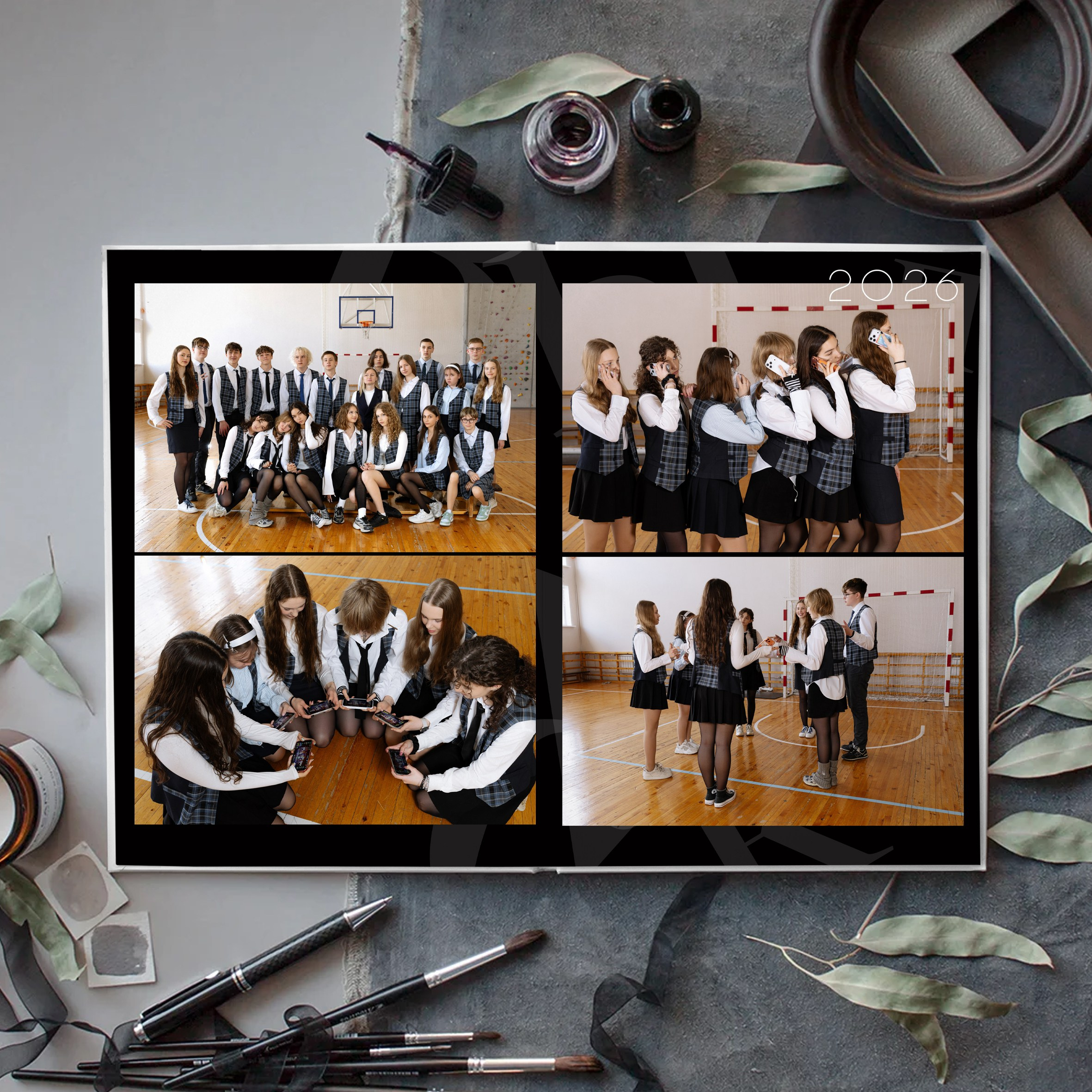 Альбом 5 разворотов старшие классы. Proklassnoephoto