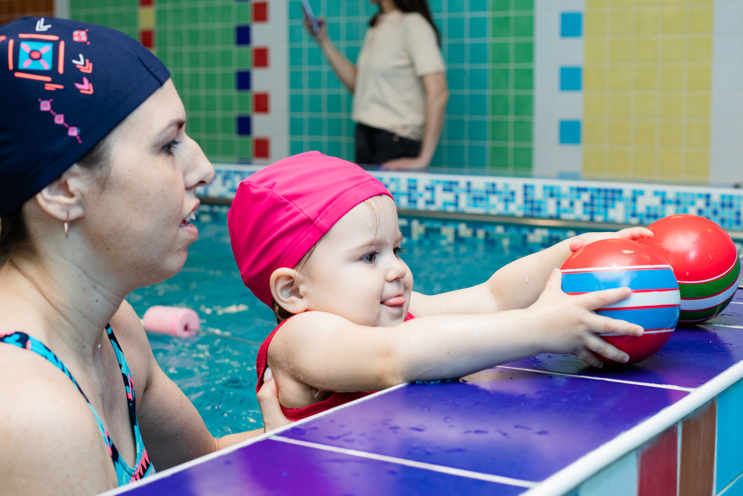 Съёмка детей в бассейне
