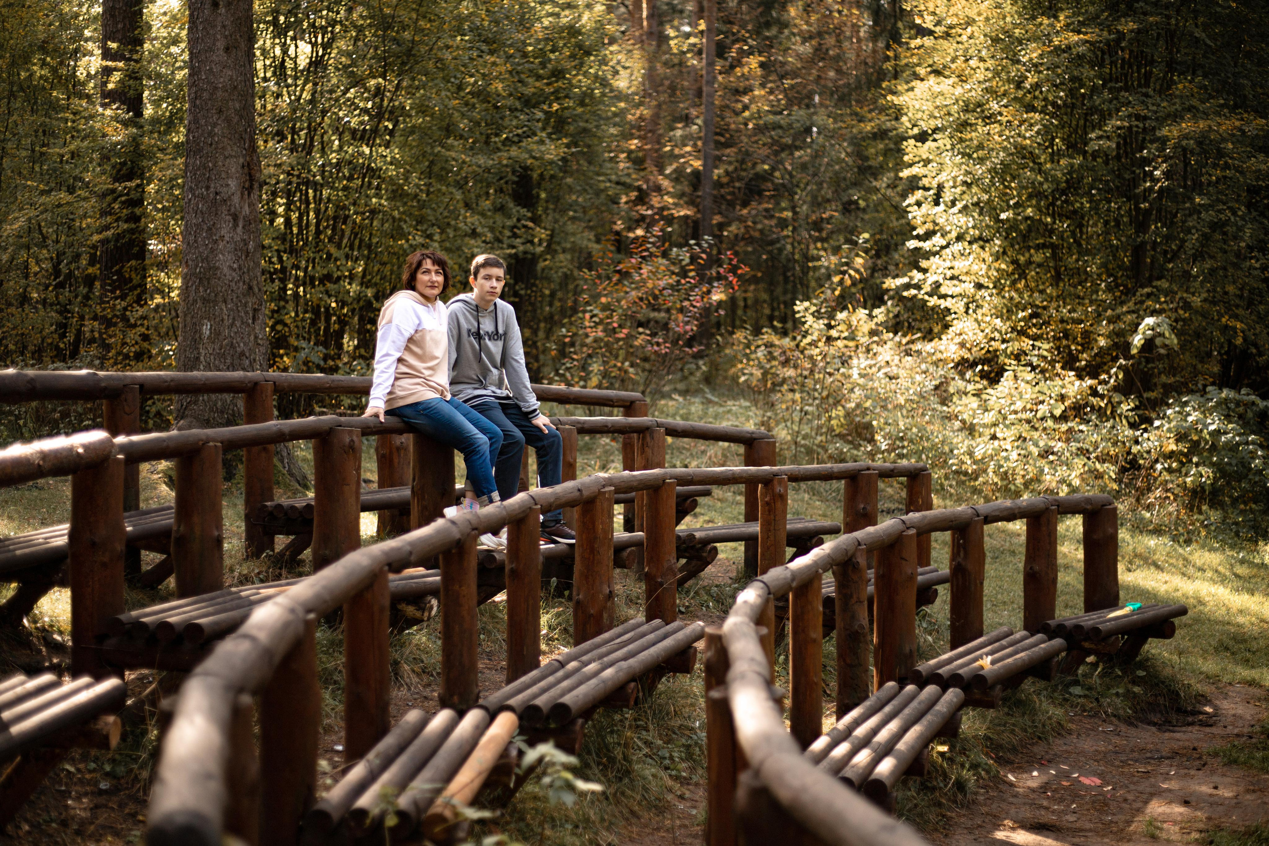Черняевский лес «Золотые пески». Осень 2020. Ирина с сыновьями. Фотограф Пермь. Свадьбы. Семья и дети, школа, д. сад. Фотокниги