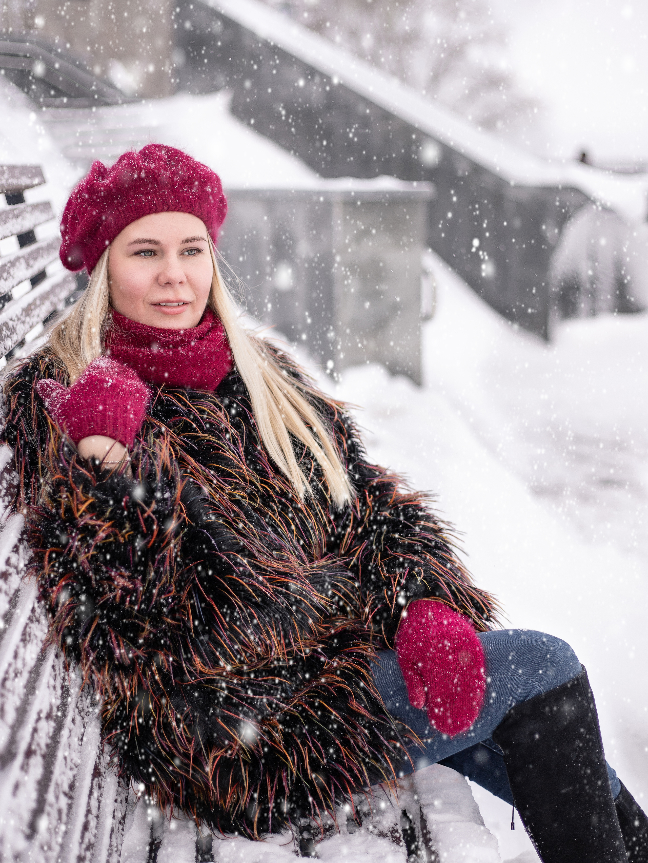 Набережная р. Кама. Февраль 2021. Яна. Фотограф Пермь. Свадьбы. Семья и дети, школа, д. сад. Фотокниги