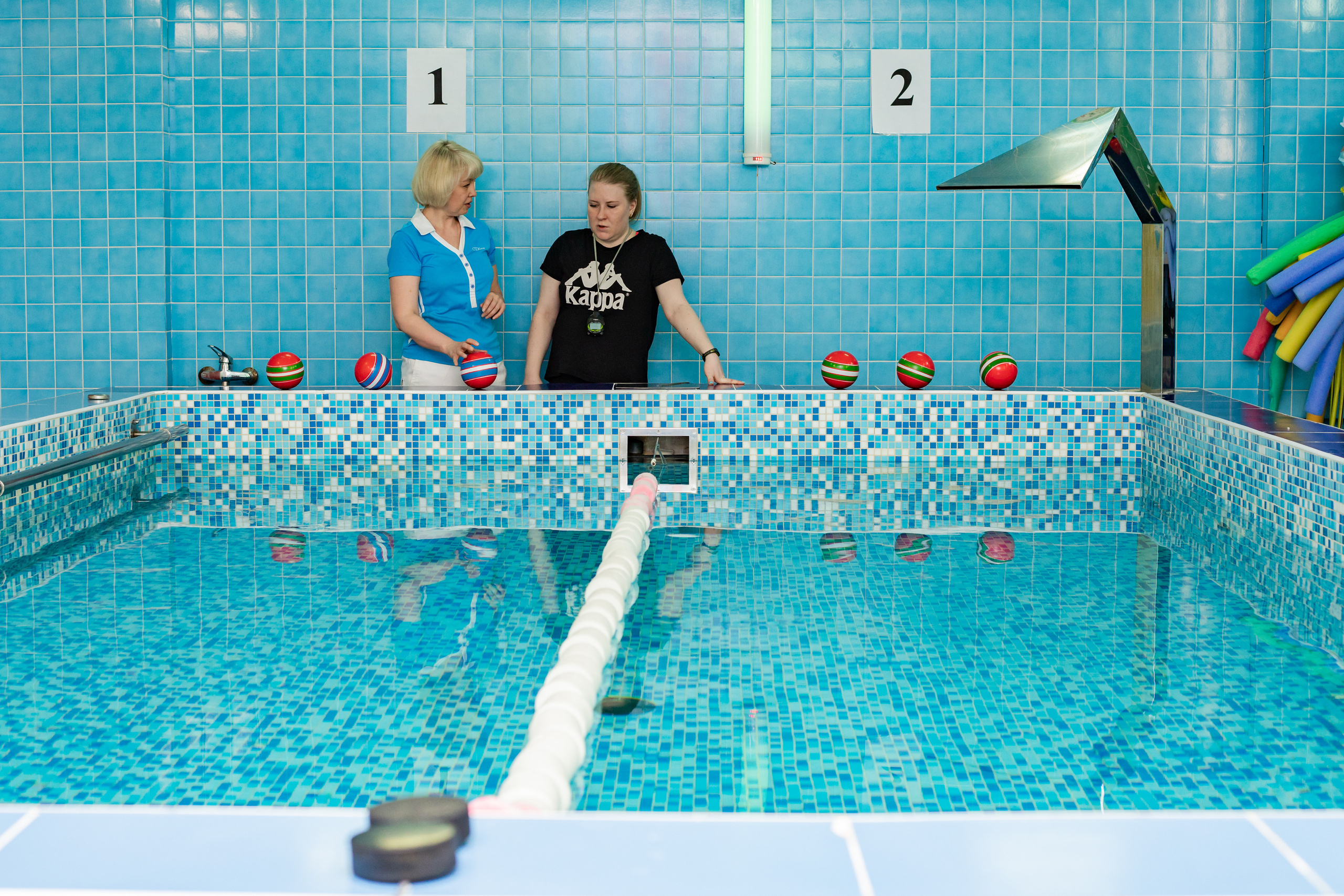 Репортажная съёмка в бассейне