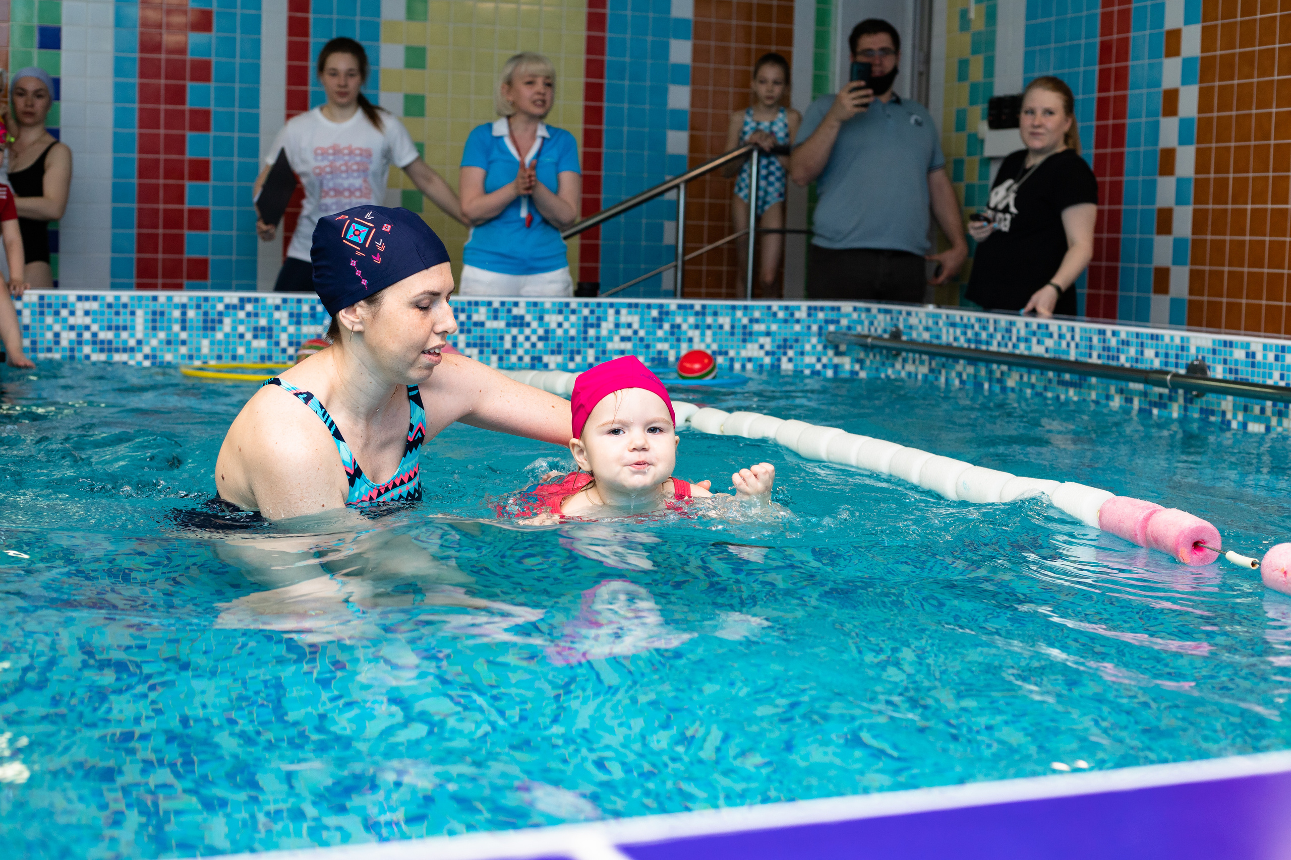 Съёмка детей в бассейне