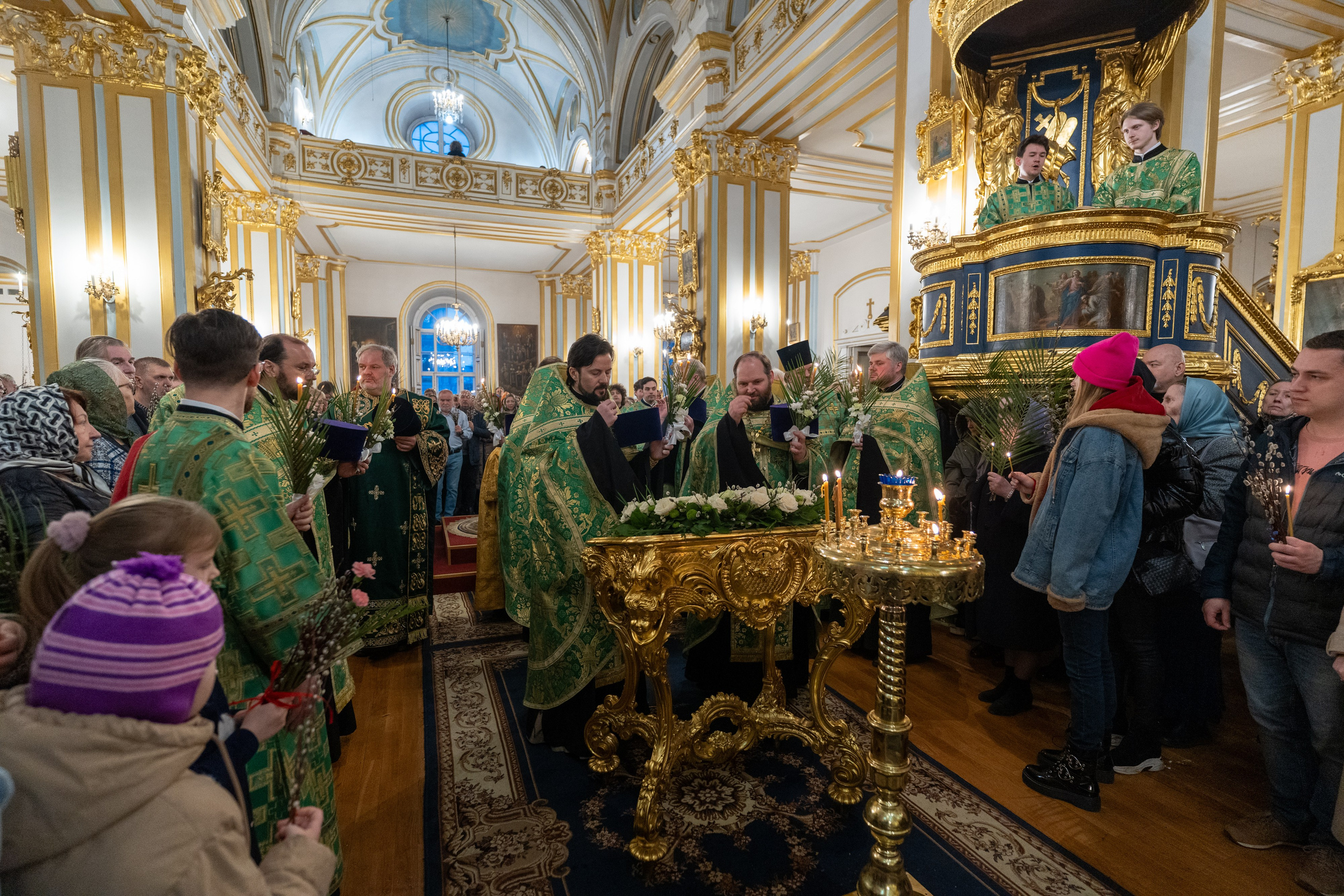 Суббота 6-й седмицы, ваий. Лазарева суббота. Воскрешение прав. Лазаря. НИКОЛО-БОГОЯВЛЕНСКИЙ МОРСКОЙ СОБОР