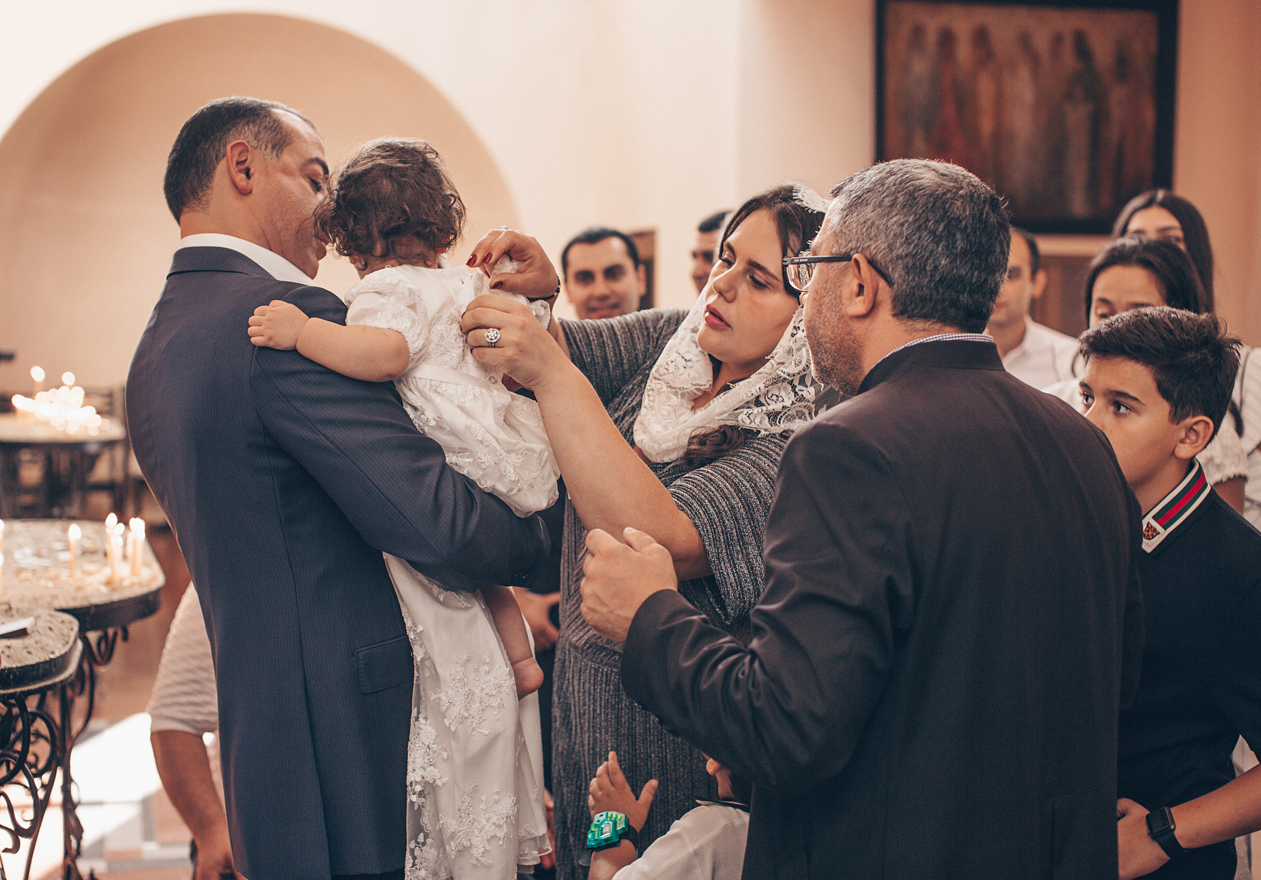 Крещение Даниэлы в Армянской Апостольской Церкви. Свадебный и семейный фотограф/видеограф в Краснодаре Наталья Осинская