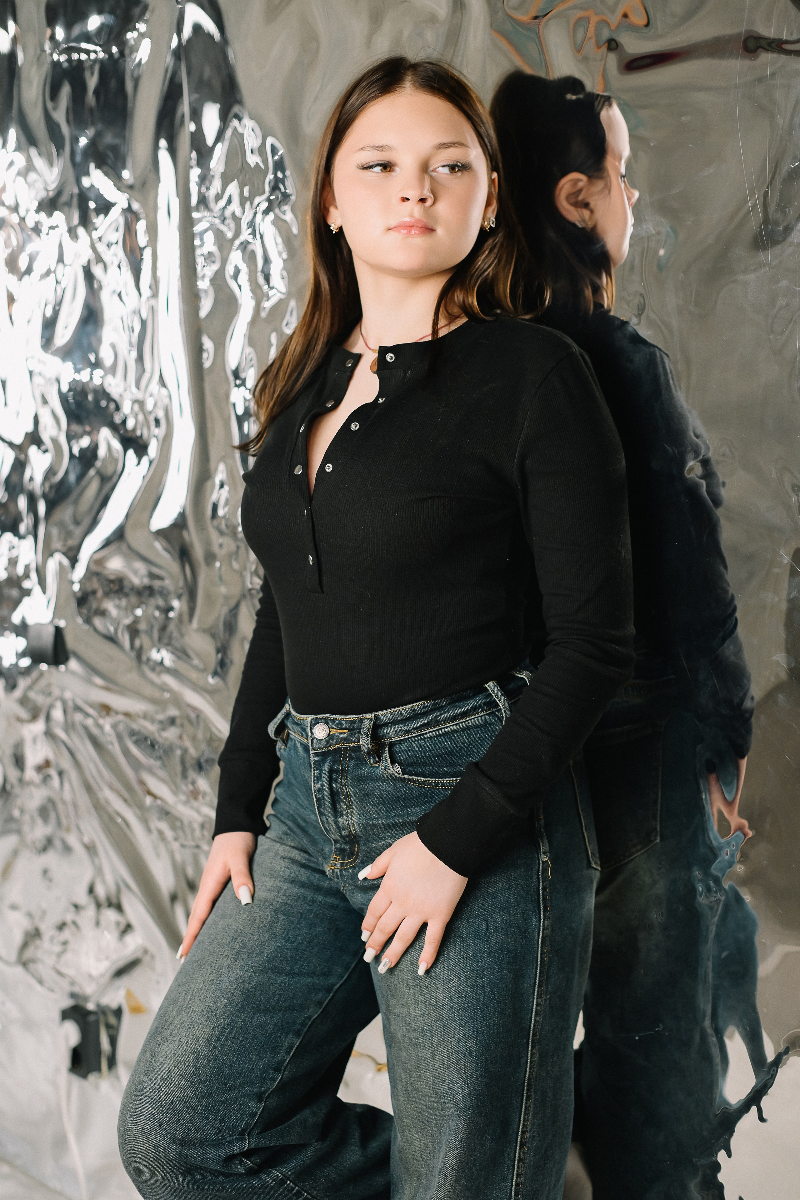 Александра с детьми