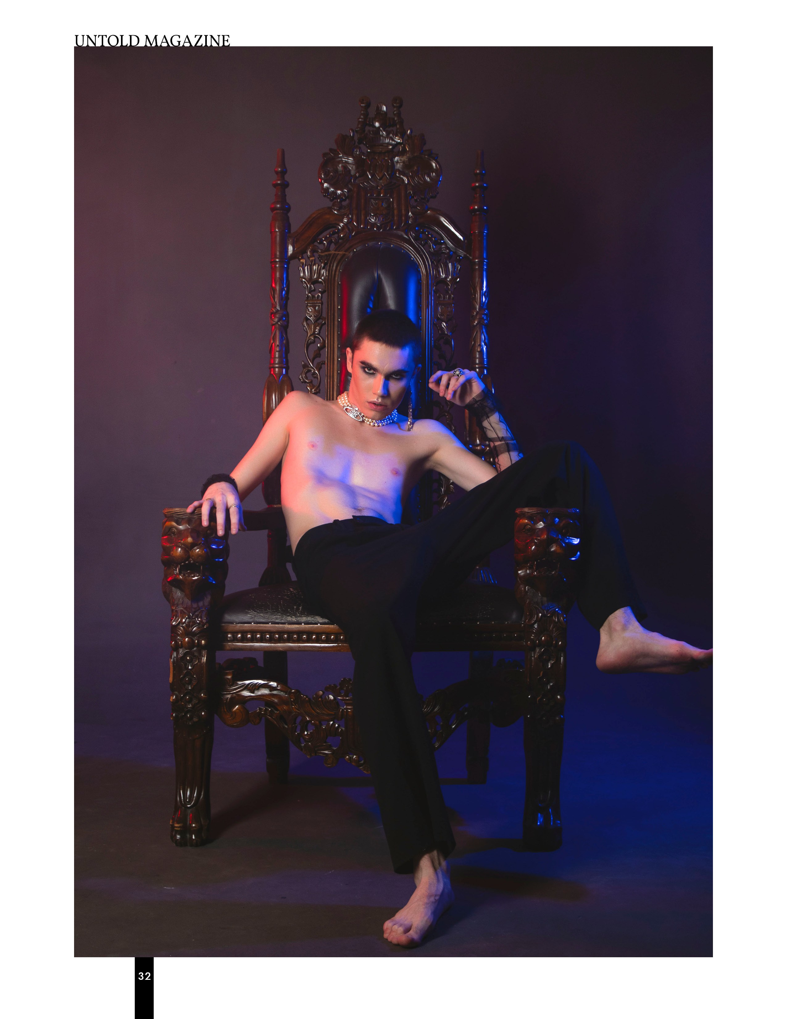 Фешн. Публикация в UNTOLD MAGAZINE. Портретный фотограф в Санкт-Петербурге Савельева Ольга