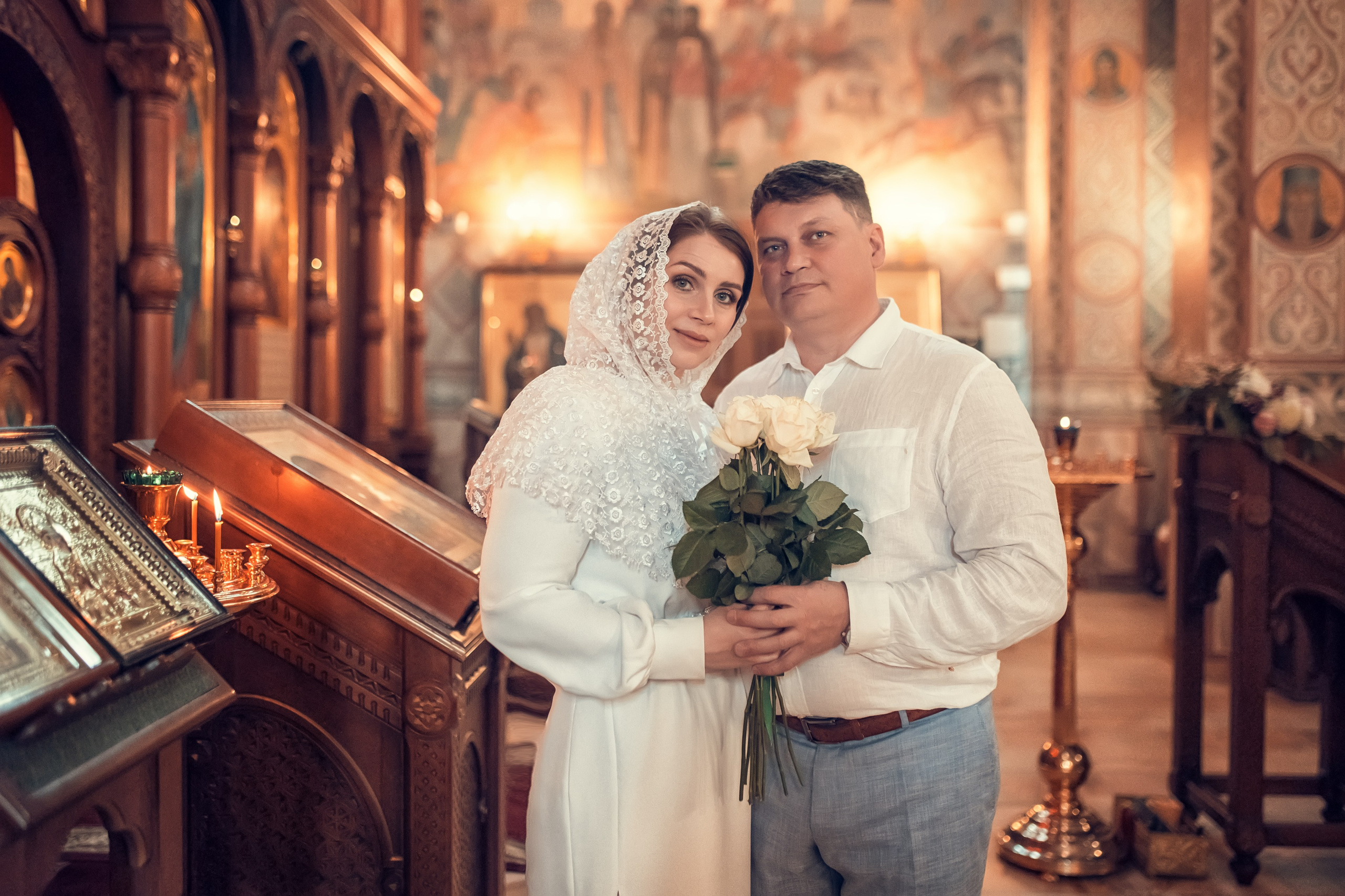 Венчание Сергея и Анастасии в Казанском храме. Екатерина Крапивина фотограф церковных Таинств в Нижний Новгороде