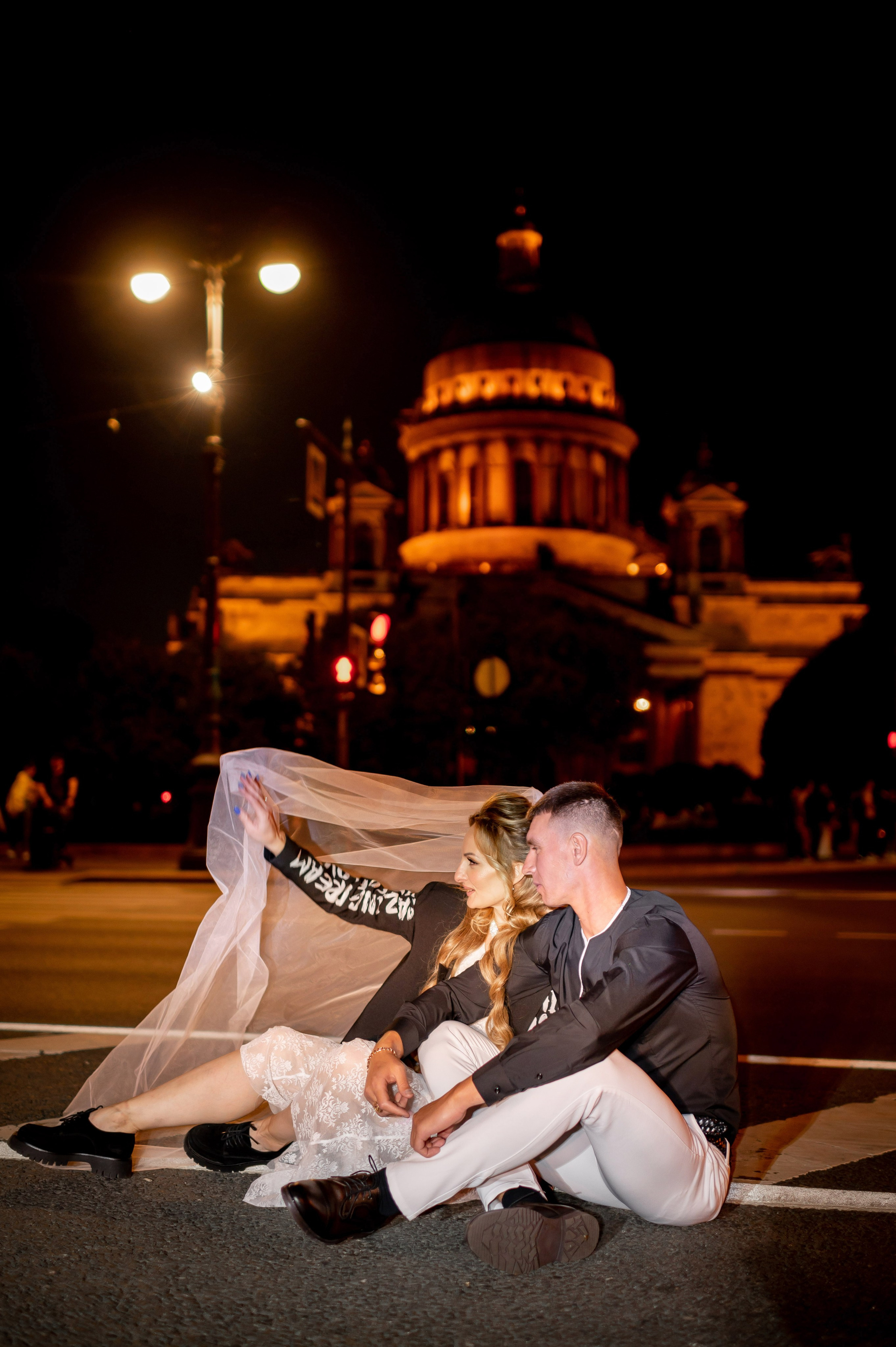 Екатерина и Андрей (свадебная фотосессия в вечернем Петербурге). Портретный, семейный и свадебный фотограф в Санкт-Петербурге и в Пушкине Ширяев Денис